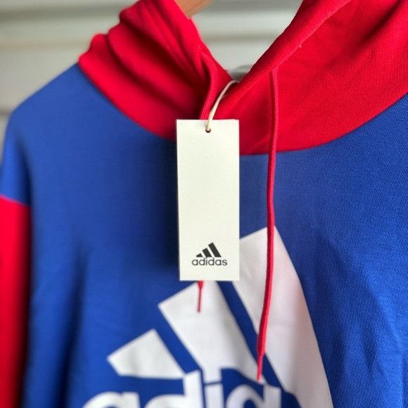 Adidas NWT ADIDAS ESSENTIALS FLEECE BIG LOGO HOODIES SZ MEDIUM M Size US M / EU 48-50 / 2 - 2 Thumbnail