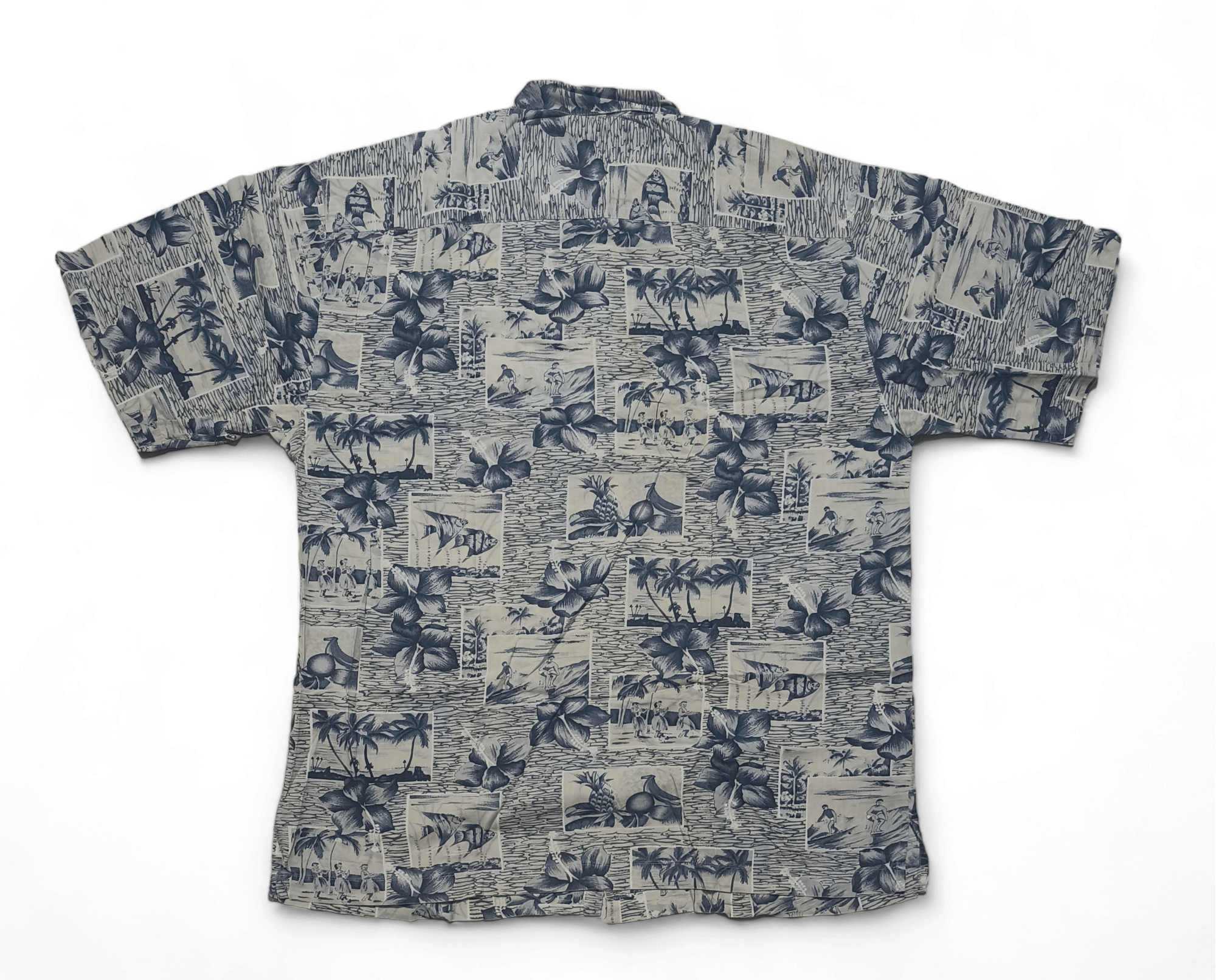 Tommy Bahama Vintage Tommy Bahama Floral Fruit Surfing Hawaiian Shirt Size US M / EU 48-50 / 2 - 2 Thumbnail