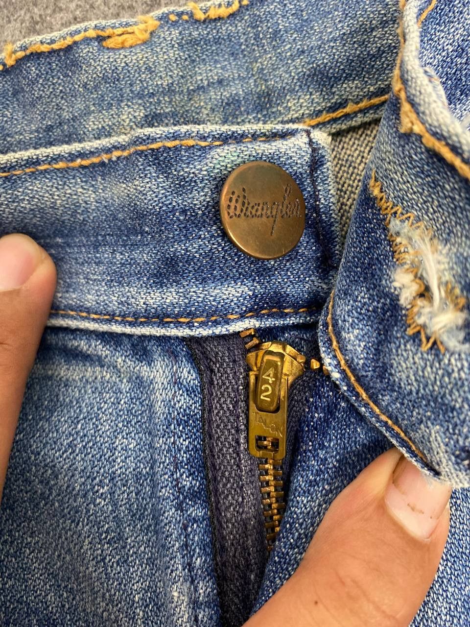 Wrangler Vintage wrangler bootcut flare distressed denim Size US 28 / EU 44 - 11 Thumbnail