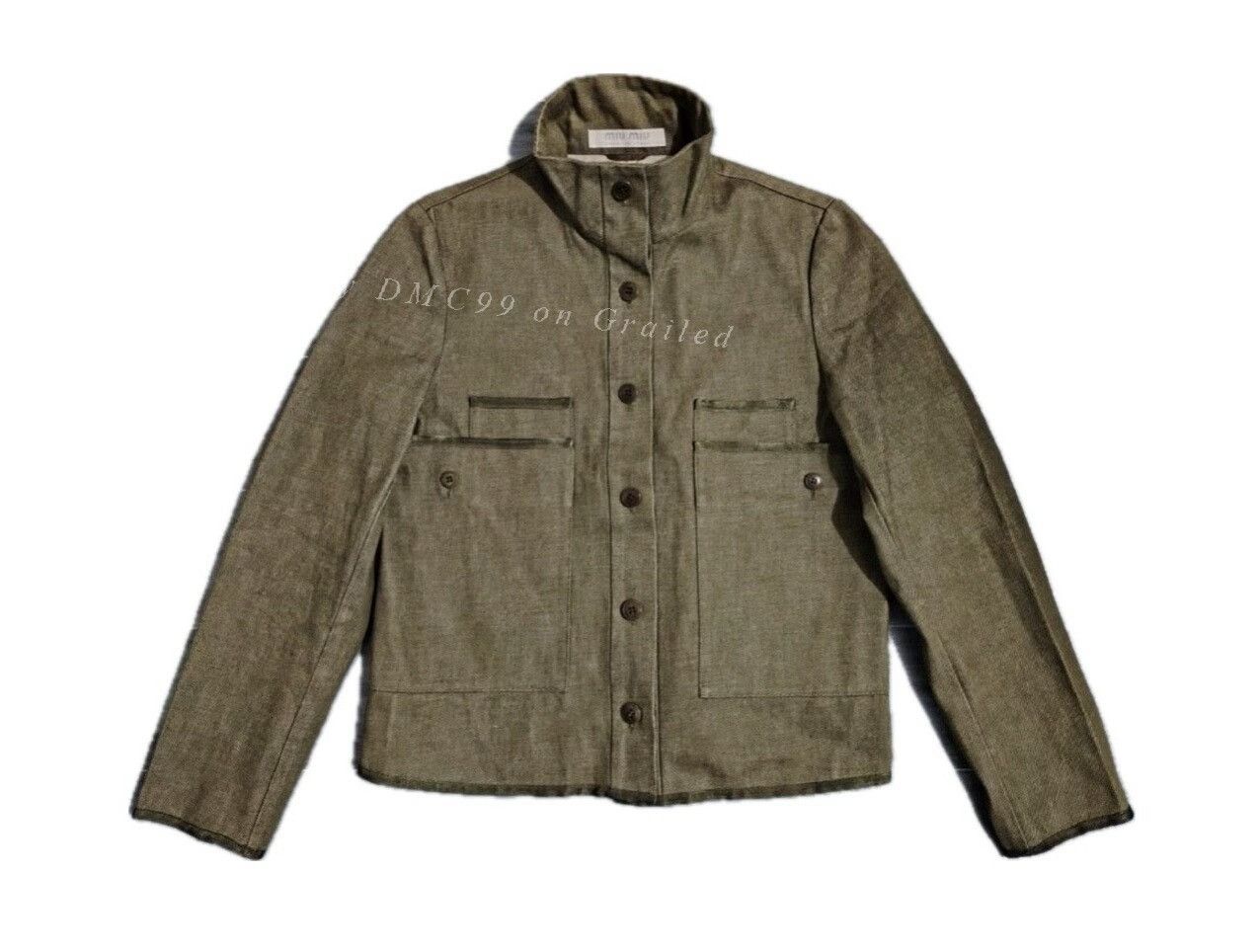 Miu Miu 1990s Miumiu Brown Utility Jacket Size M / US 6-8 / IT 42-44 - 1 Thumbnail