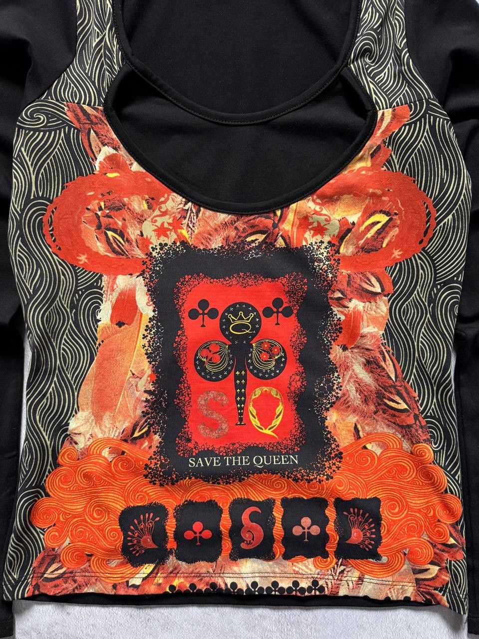 Jean Paul Gaultier Save The Queen Multicolor Longsleeve Top Cop Copine Japanese Size L / US 10 / IT 46 - 5 Thumbnail