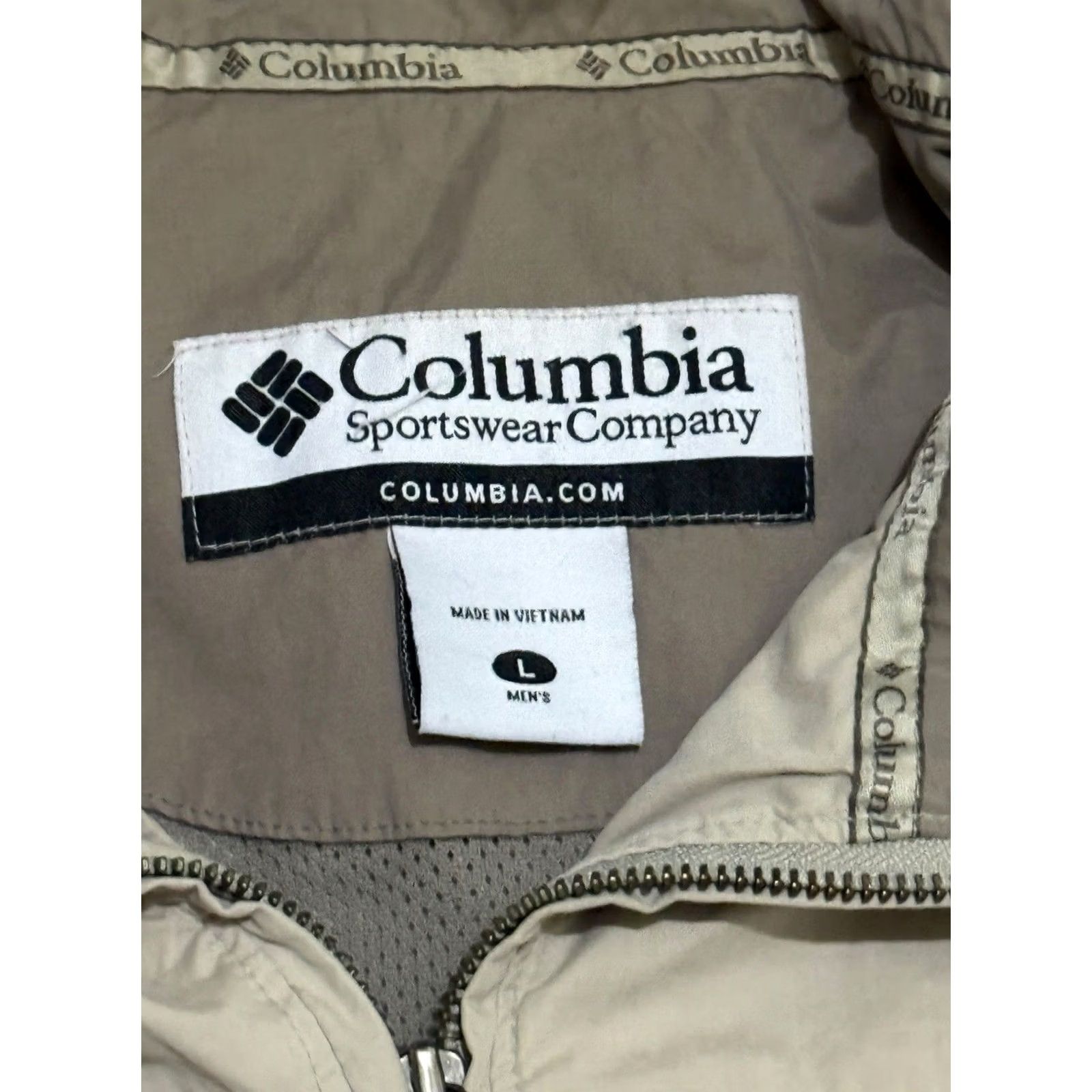 Vintage VINTAGE Columbia Mens Jacket Large Beige Bomber Dad Preppy Academia Mature Northway Size US L / EU 52-54 / 3 - 5 Thumbnail