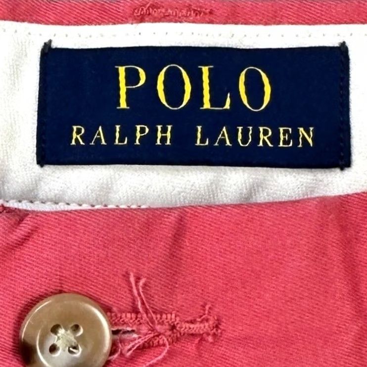 Polo Ralph Lauren Polo Ralph Lauren Pants Khaki Men 32X32 Pink Flat Front Straight Leg Pony Cotton Knit Casual Size US XS / EU 42 / 0 - 4 Thumbnail