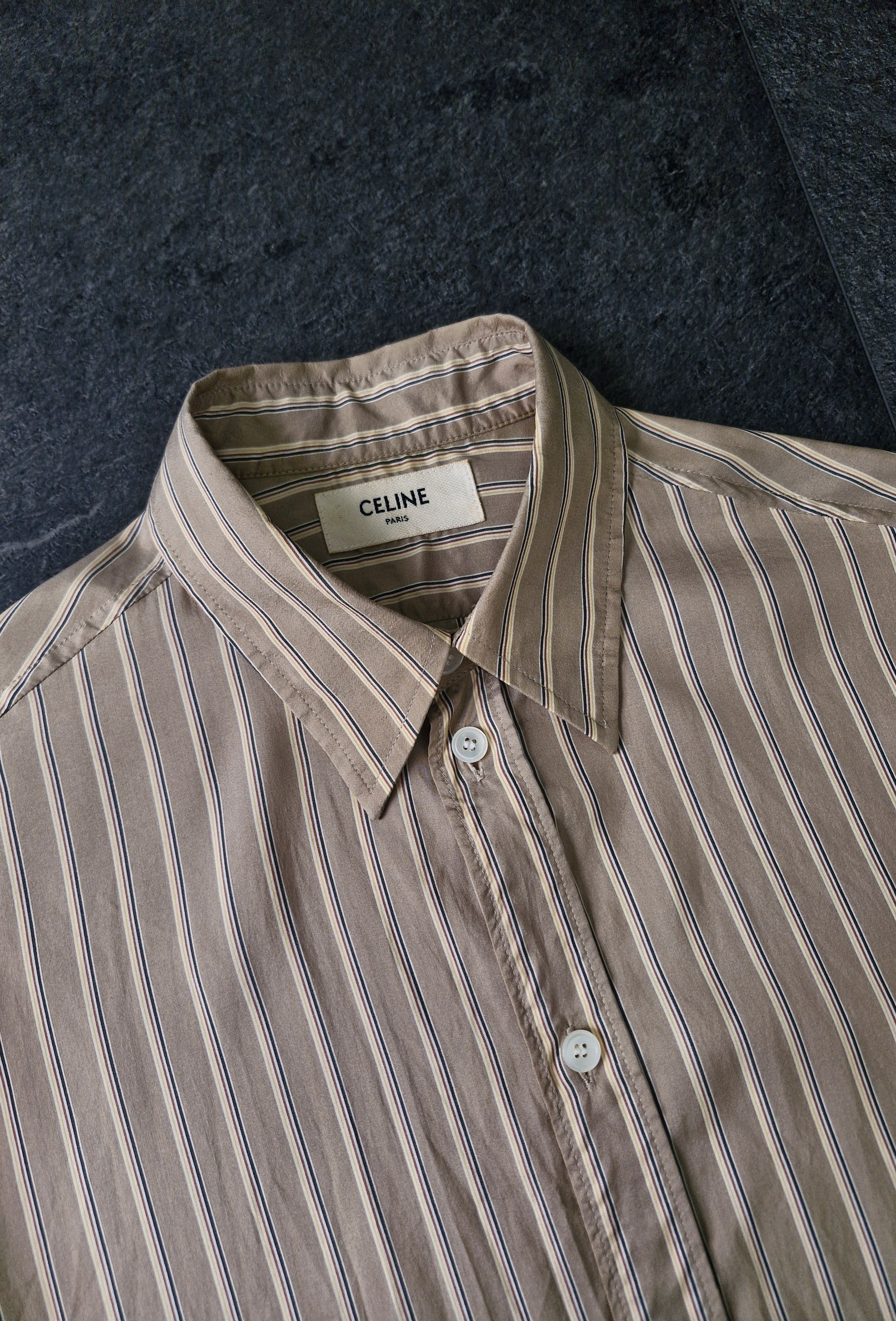 Saint Laurent Paris SS20 Stripe Silk Shirt Size US XS / EU 42 / 0 - 6 Thumbnail
