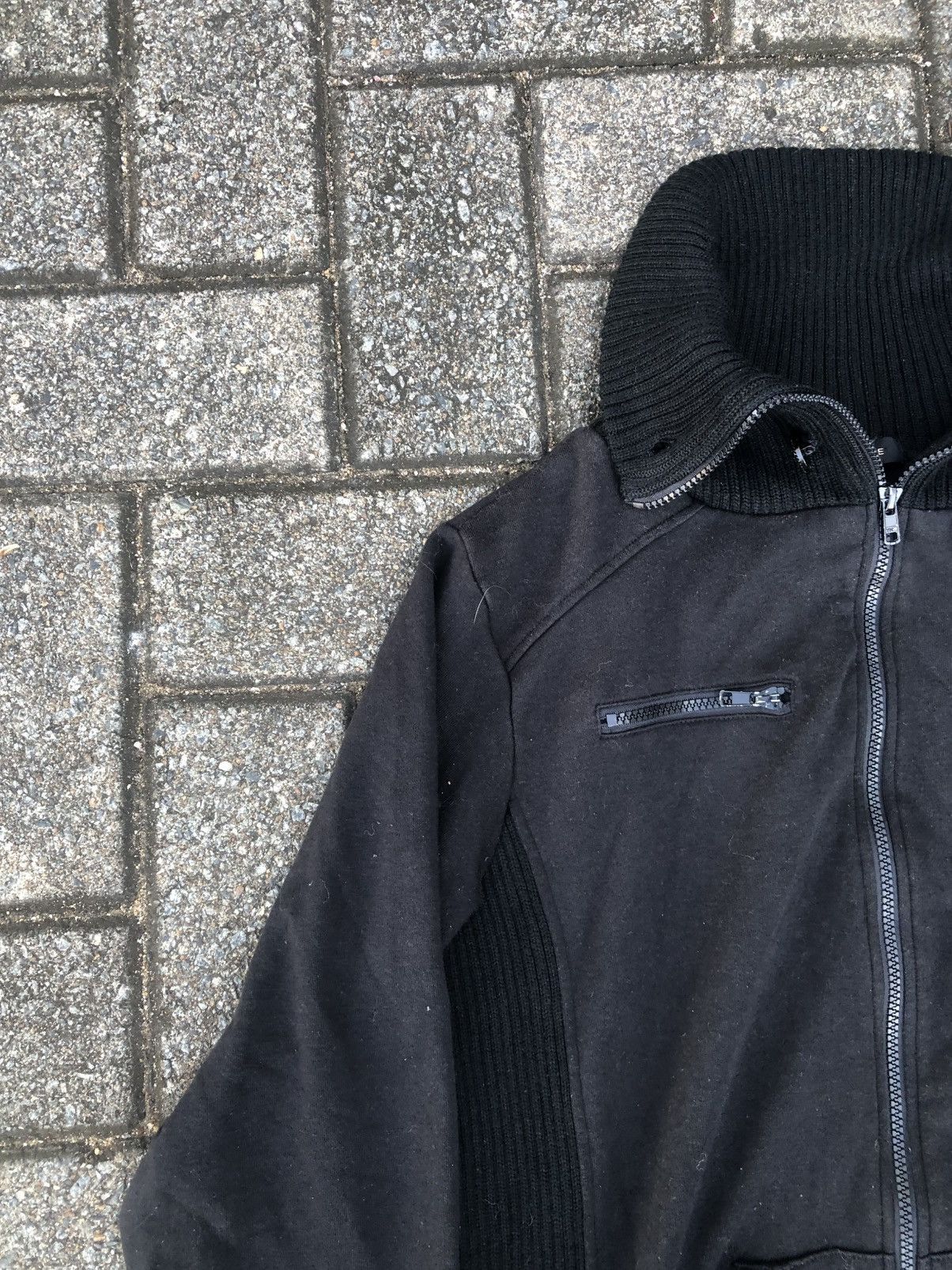 If Six Was Nine Japanese Shinny Ripple Multi Pocket black Jacket Size US L / EU 52-54 / 3 - 3 Thumbnail