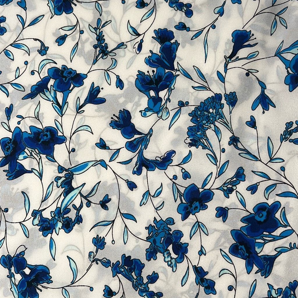 French Connection New French Connection Blue Floral Raglan Sleeve Blouse Size Size S / US 4 / IT 40 - 3 Thumbnail
