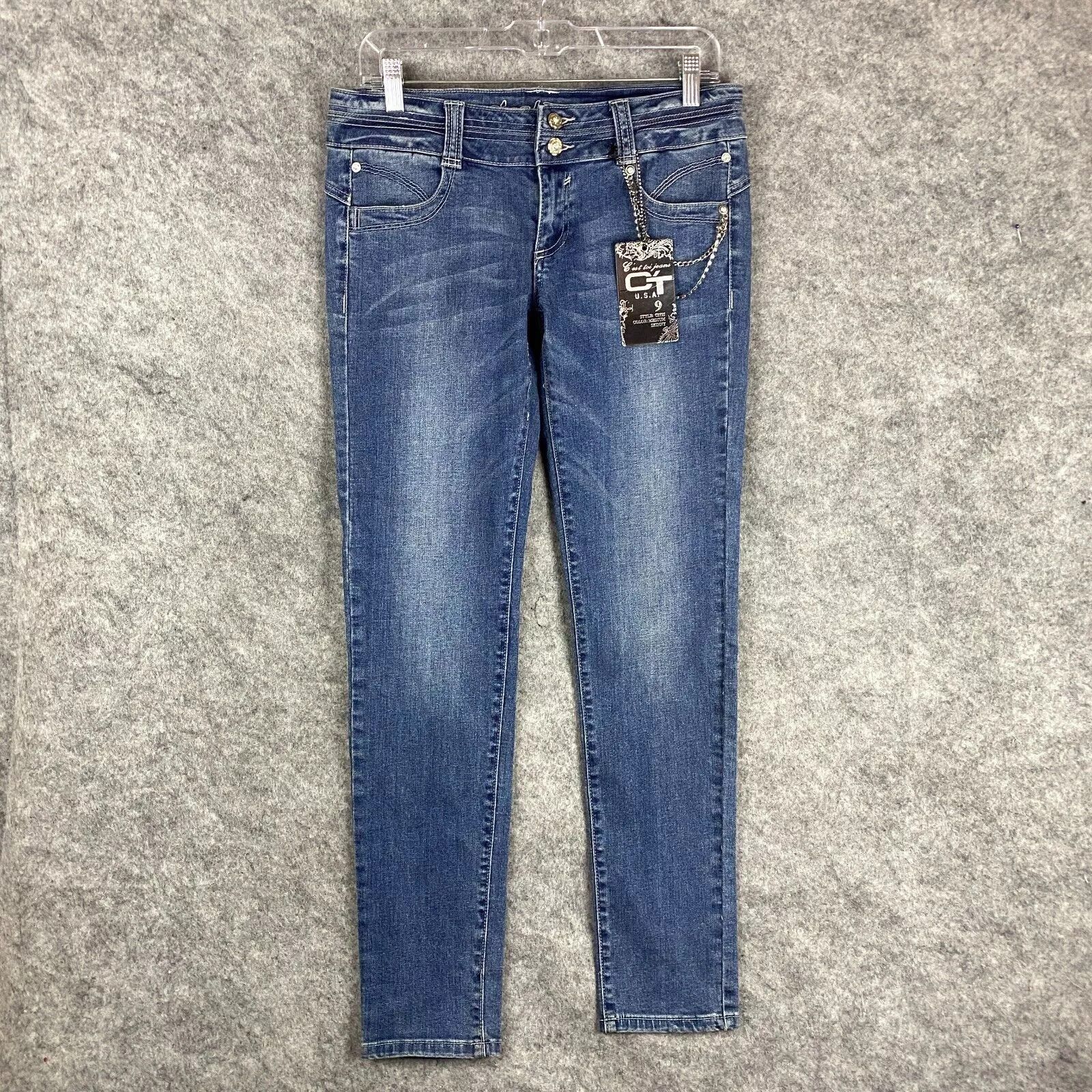 Other C'est Toi Glamour Jeans Size 9 Women's Denim NWT Cotton Size 32" / US 10 / IT 46 - 1 Thumbnail