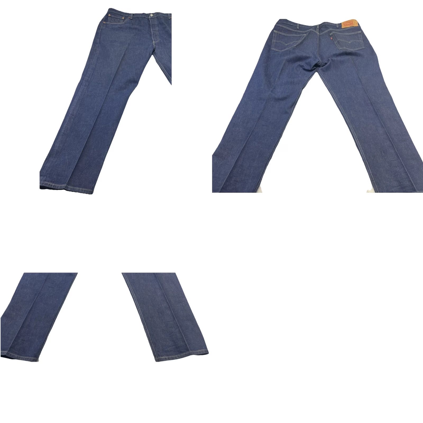 Levi's Levi's 501 Mens Jeans Blue 44x32 Straight Leg Button Fly Denim Cotton 90s Cowboy Mens Size US 44 / EU 60 - 9 Thumbnail