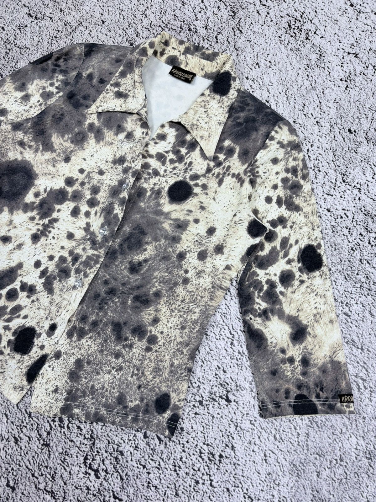 Roberto Cavalli Vintage Roberto Cavalli Y2K Animal Pattern AOP Print Shirt Size M / US 6-8 / IT 42-44 - 3 Thumbnail