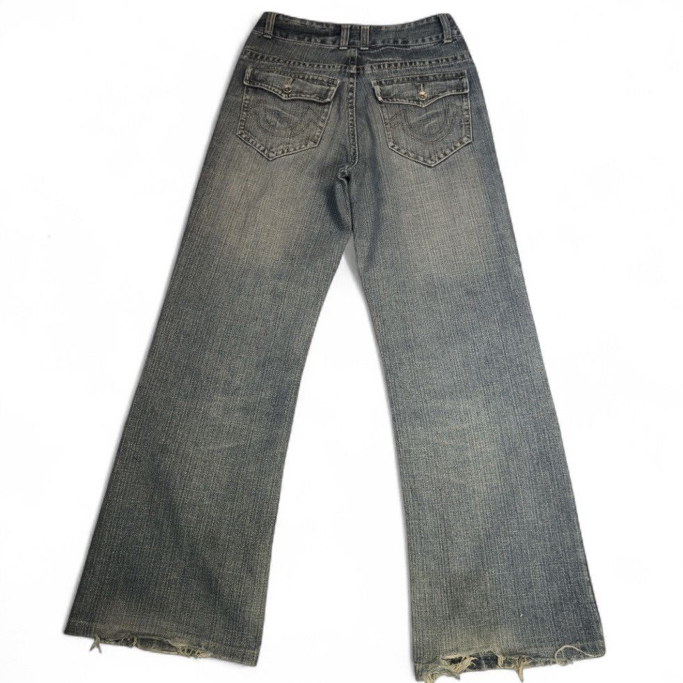 Japanese Brand Y2K Flared Boot Cut Japanese Preton Jean True Religion Style Size US 30 / EU 46 - 2 Thumbnail