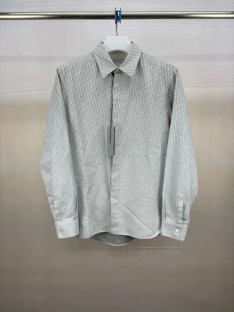 Dior Dior Gray White Gradient Print Shirt. Size US XXL / EU 58 / 5 - 1 Thumbnail