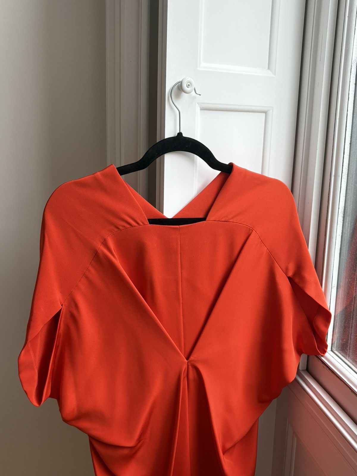 Zero + Maria Cornejo Zero + Maria Cornejo Silk Midi Dress OrangeKimono Sleeve 6 Size M / US 6-8 / IT 42-44 - 2 Thumbnail