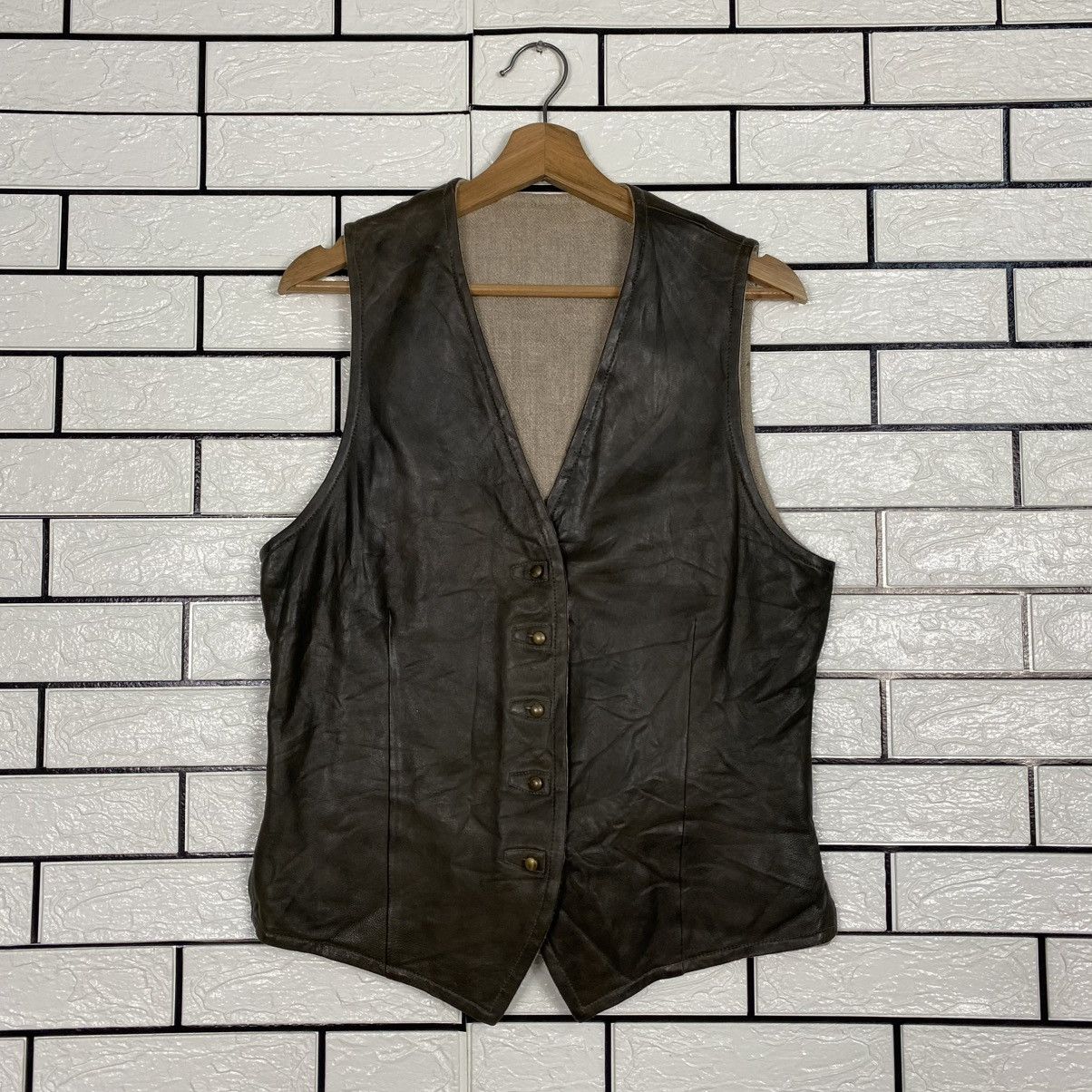 Isaac Sellam Experience 🔥RARE🔥Vintage Reversible Leather Vest Jacket Isaac Sellam Size US M / EU 48-50 / 2 - 1 Thumbnail