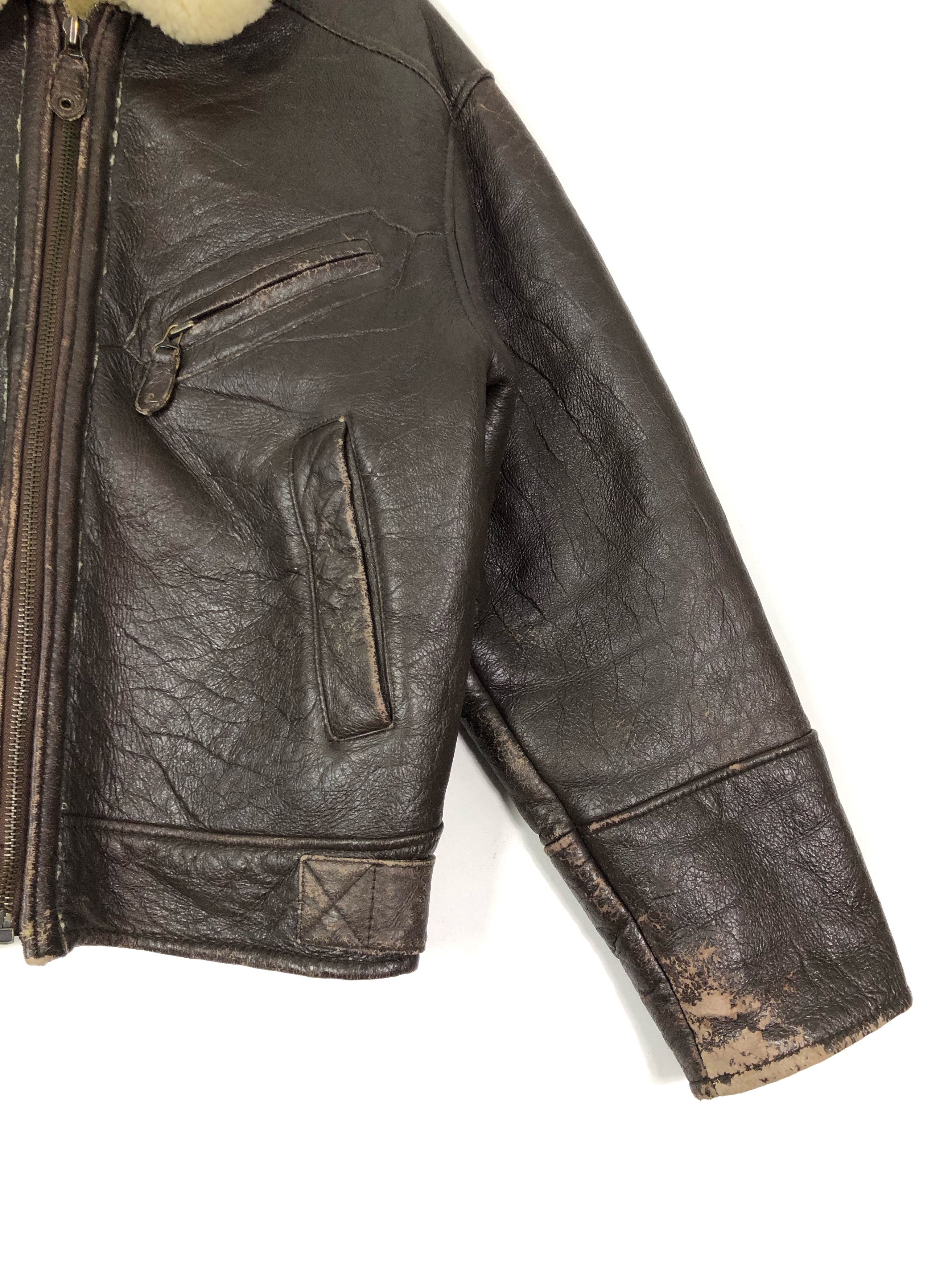Vintage RARE🔥80’S POINT B3 SHEARLING SHEEPSKIN AVIATOR TURKEY MADE Size US L / EU 52-54 / 3 - 5 Thumbnail