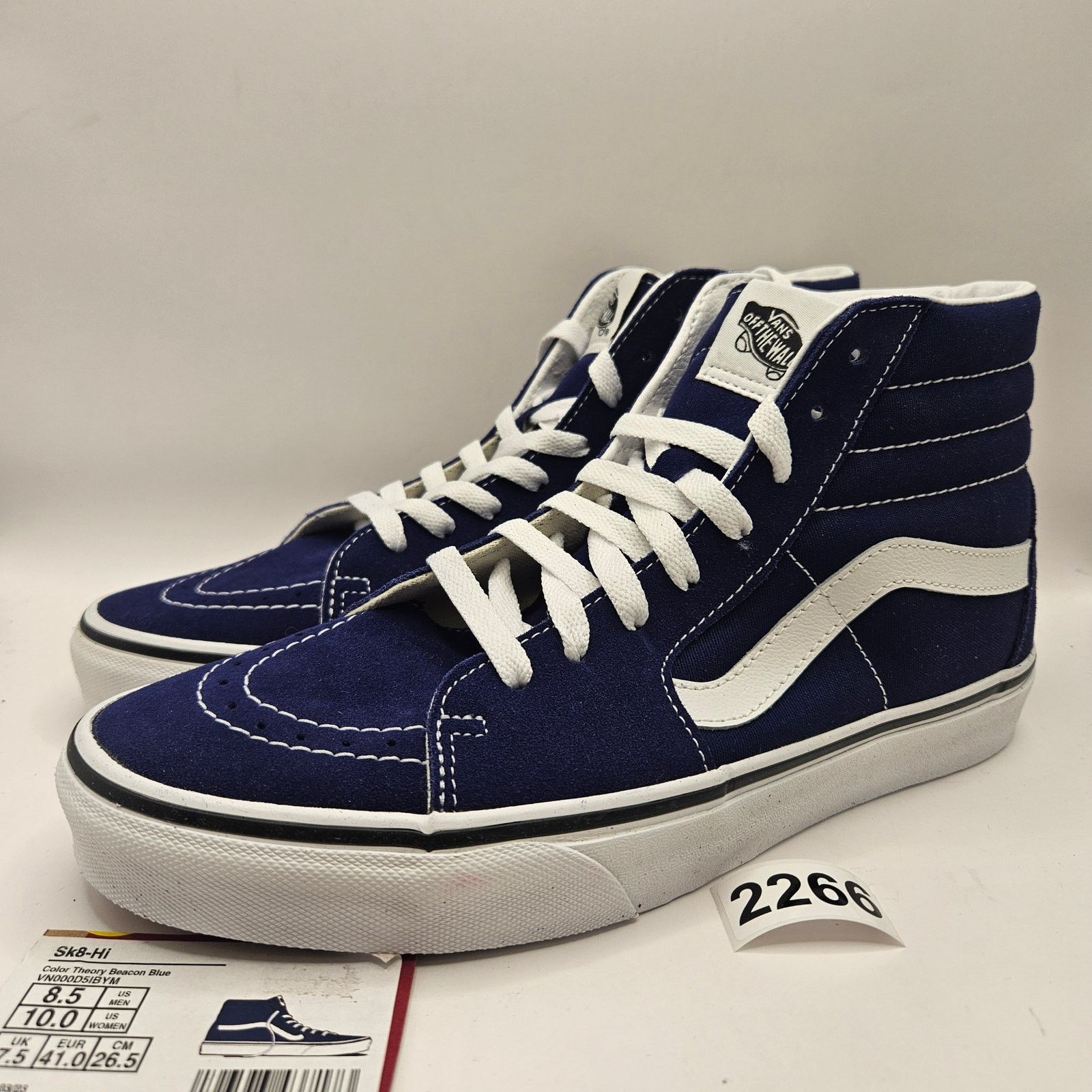 Vans VANS MEN'S 8.5 SK8-Hi COLOR THEORY BEACON BLUE RARE SNEAKER Size US 8.5 / EU 41-42 - 1 Thumbnail