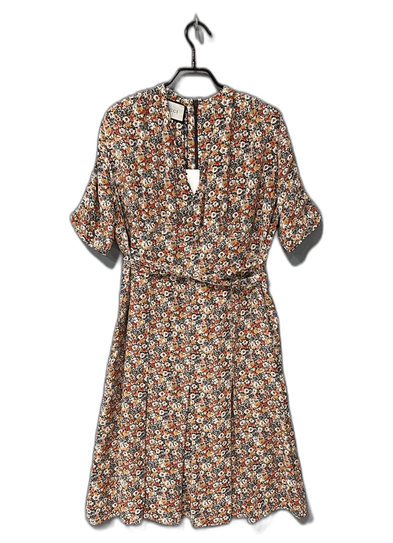 Gucci Floral Print Dress by Gucci Size M / US 6-8 / IT 42-44 - 1 Thumbnail