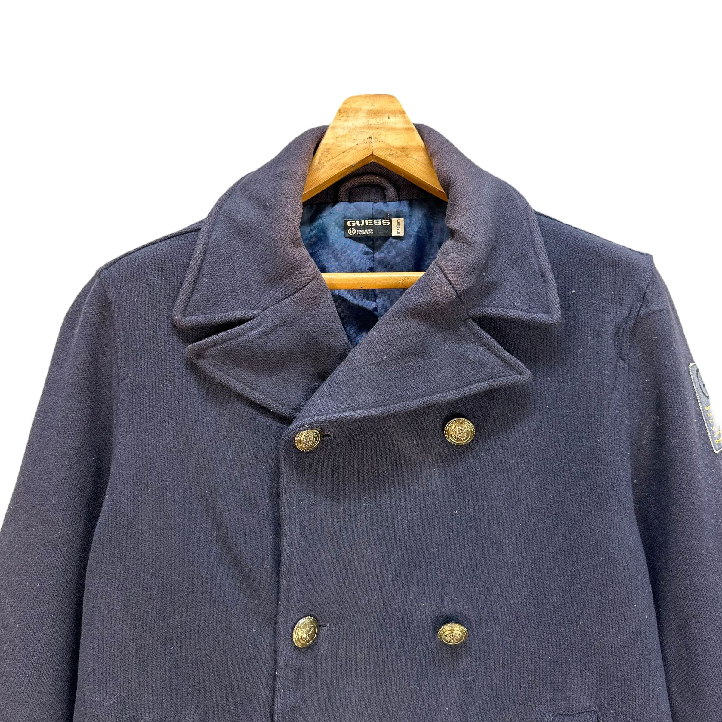 Guess Vintage GUESS Double Breasted Wool Coat #A25-0571 Size M / US 6-8 / IT 42-44 - 2 Thumbnail