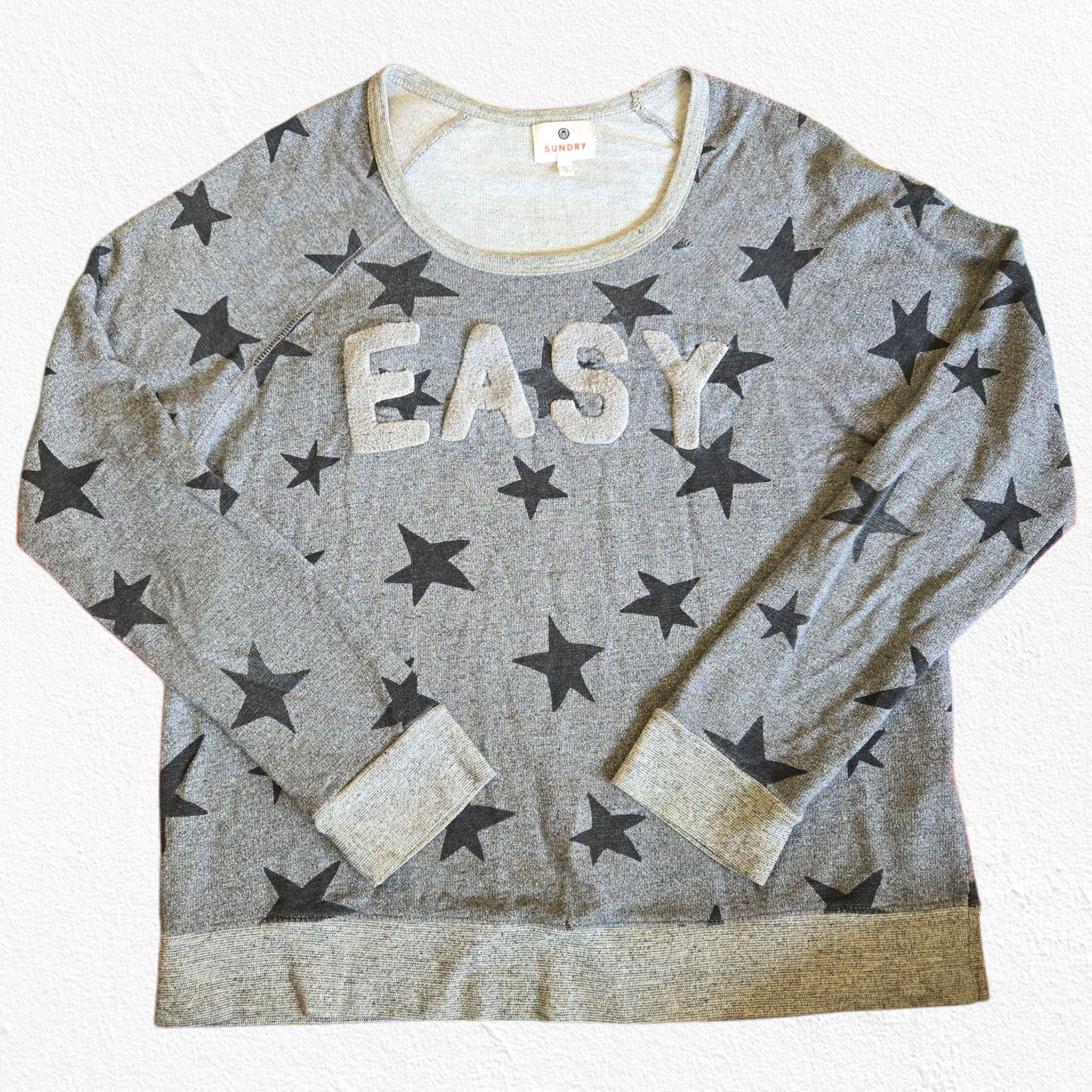 Sundry Sundry Gray Star Print Sweatshirt Size 1 Small Size S / US 4 / IT 40 - 2 Thumbnail
