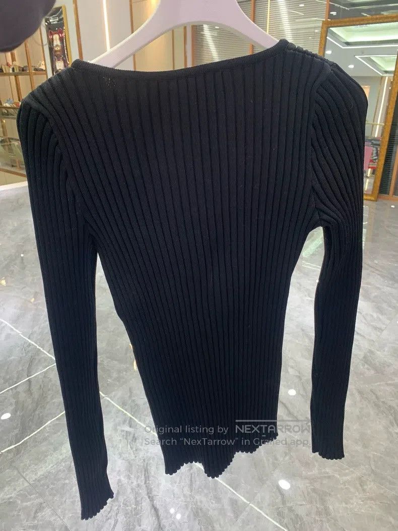 Loewe Loewe Black Knit Top Size M / US 6-8 / IT 42-44 - 2 Thumbnail