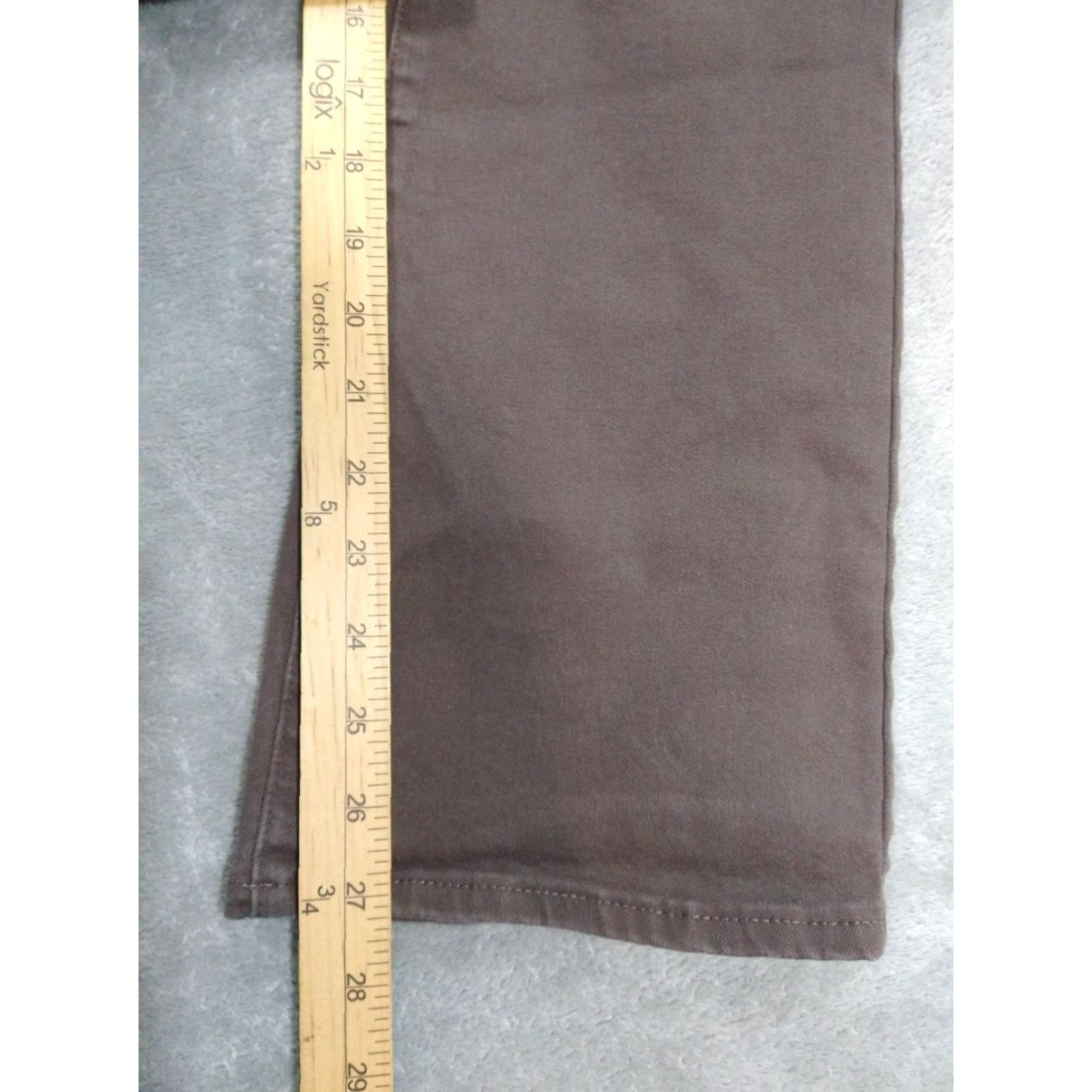 NYDJ NYDJ Jeans Women 14 Brown Denim Bootcut High Rise Stretch 5-Pocket 27 Inseam NYDJ Tummy Tuck Solid Button Zip Size 36" / US 14 / IT 50 - 5 Thumbnail