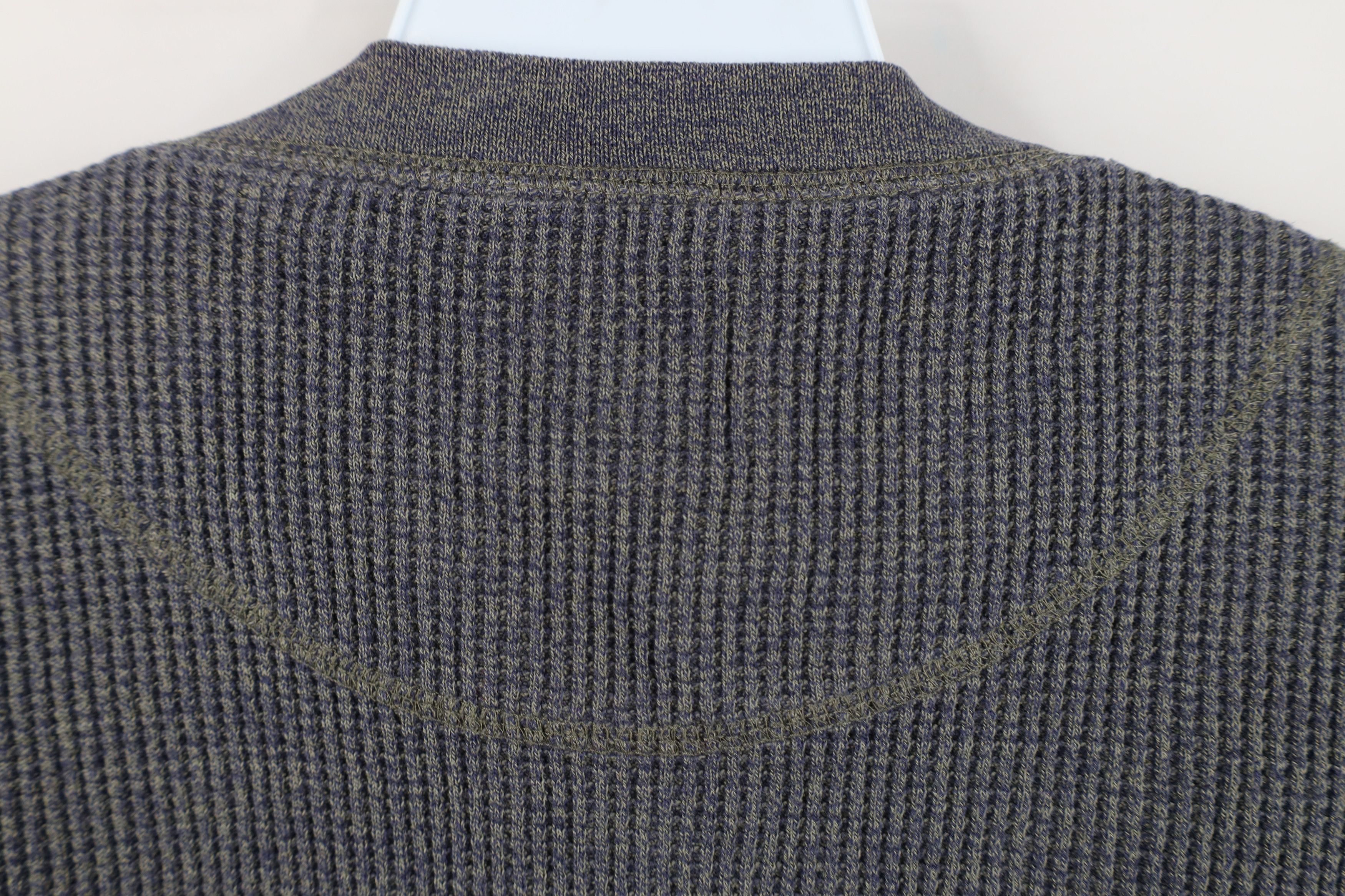 Vintage Vintage 90s Streetwear Thermal Waffle Knit Henley T-Shirt Size US XXL / EU 58 / 5 - 9 Thumbnail