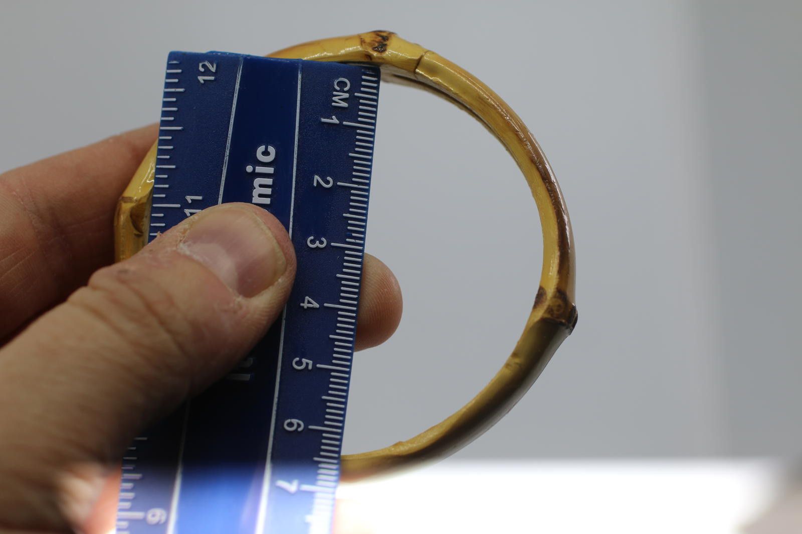 The Unbranded Brand Vintage Faux Bamboo Bangle Bracelet 70s Boho Jewelery Size ONE SIZE - 8 Thumbnail