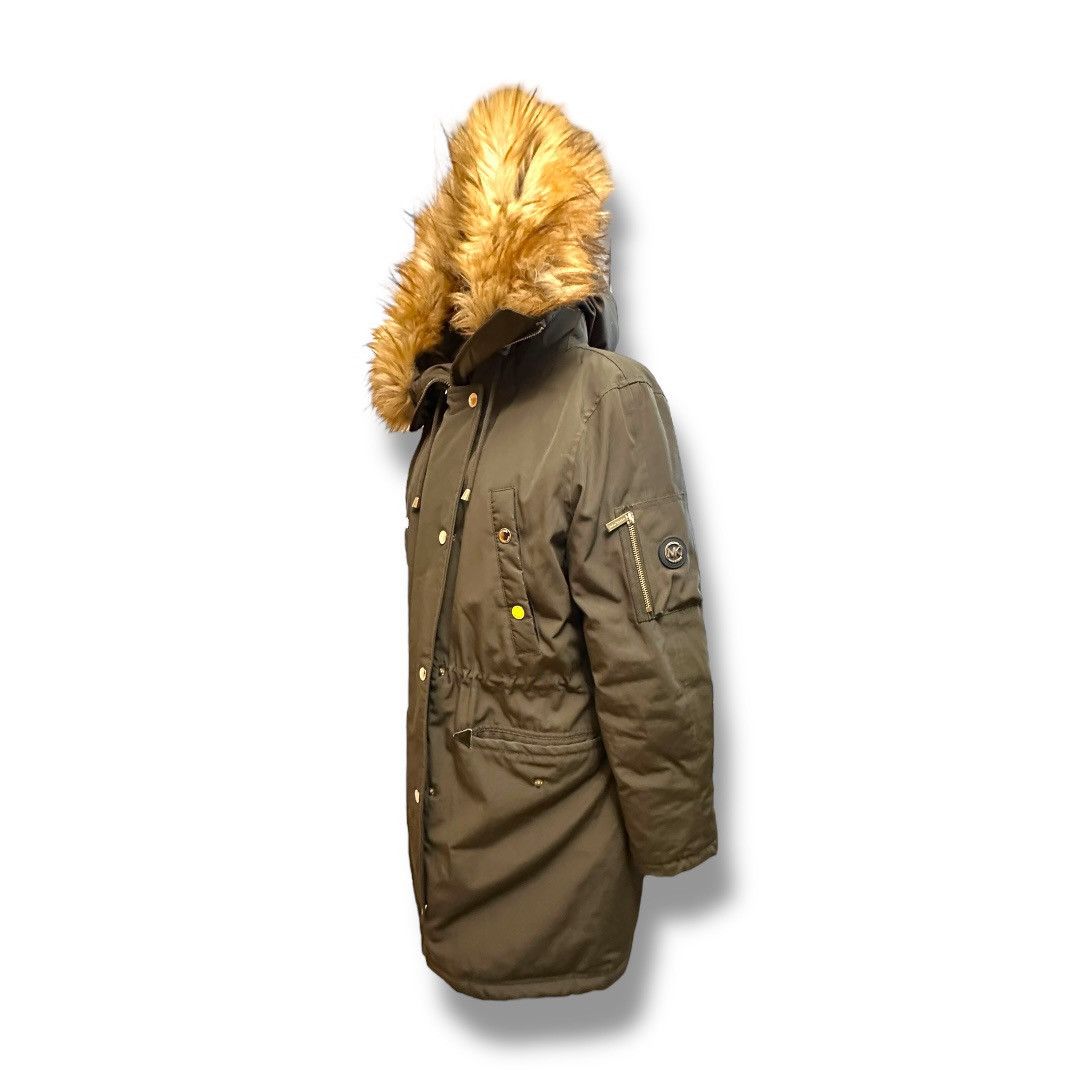 Michael Kors Women’s L Micheal Kors Olive Faux Fur Down Filled Parka Size L / US 10 / IT 46 - 4 Thumbnail