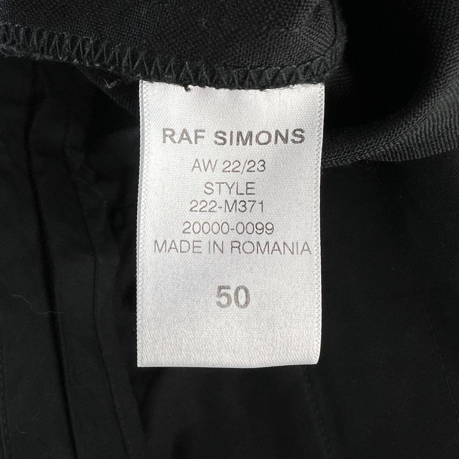 Raf Simons Raf Simons Black Classic Pants Size US 34 / EU 50 - 5 Thumbnail