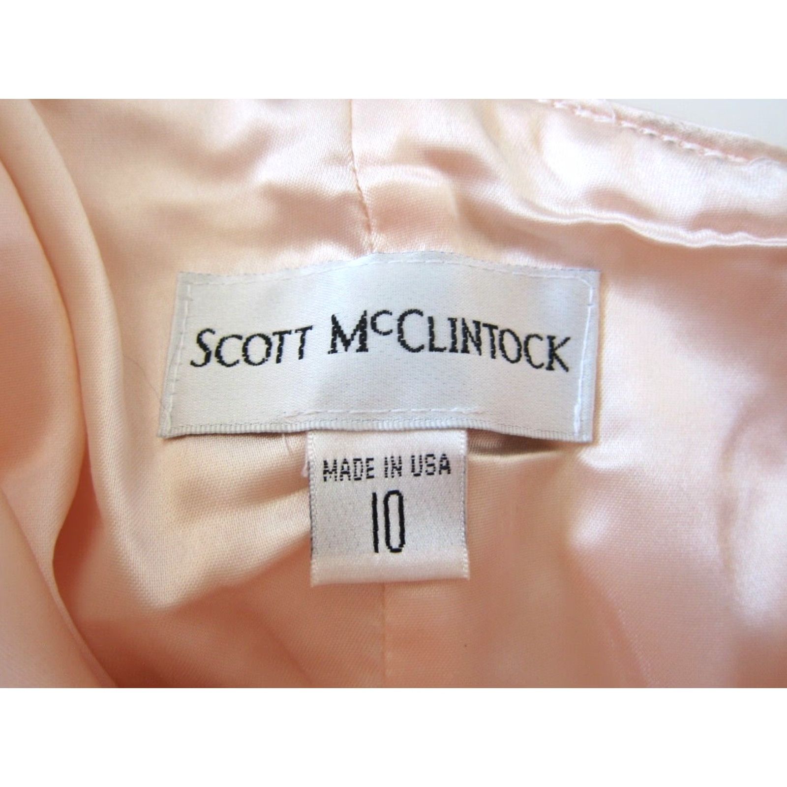 Vintage VINTAGE Scott McClintock Pink Lace Floral Strapless Long Formal Cocktail Party Dress 10 Size L / US 10 / IT 46 - 4 Thumbnail