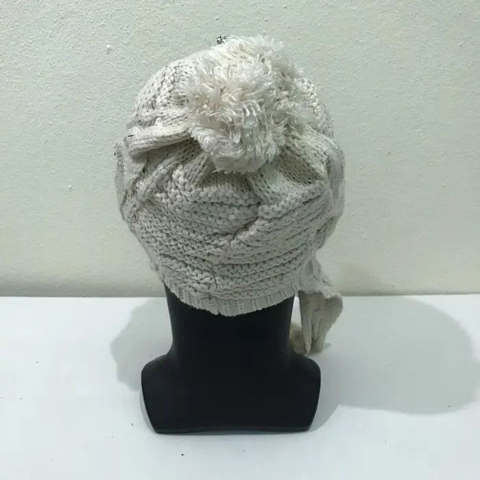 Japanese Brand Japanese Brand Crochet Earflap Beanie Hat Size ONE SIZE - 3 Thumbnail