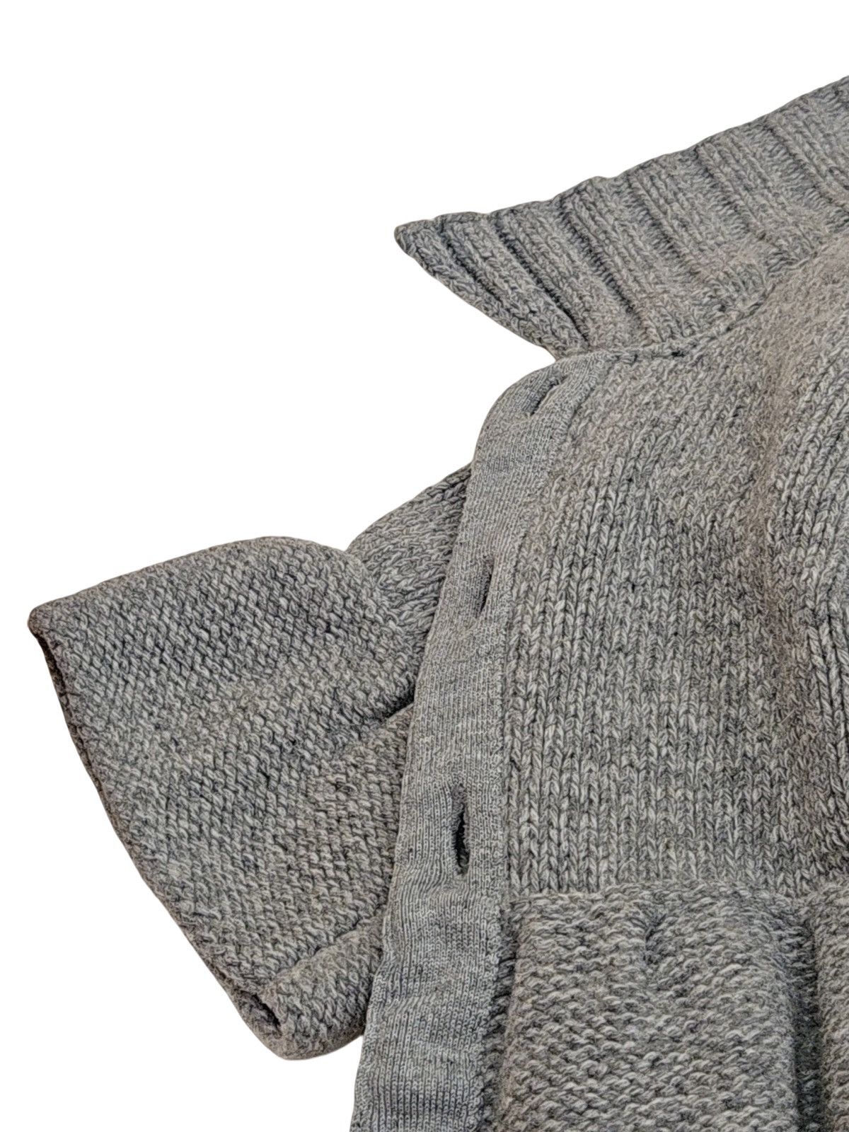 Alice + Olivia × Vintage Alice & Olivia Knit Wool Alpaca Bell Sleeve Cardigan/ Dress Size M / US 6-8 / IT 42-44 - 9 Thumbnail