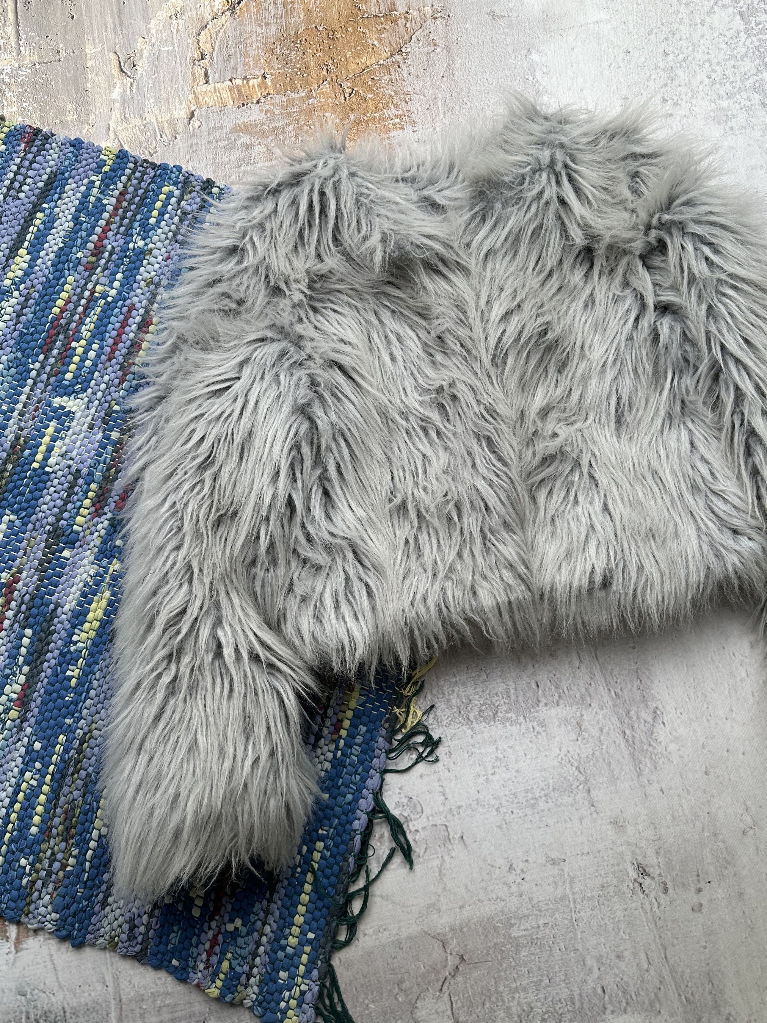 Japanese Brand Vintage Cropped Faux Fur Coat A50(377)D15 Size S / US 4 / IT 40 - 2 Thumbnail