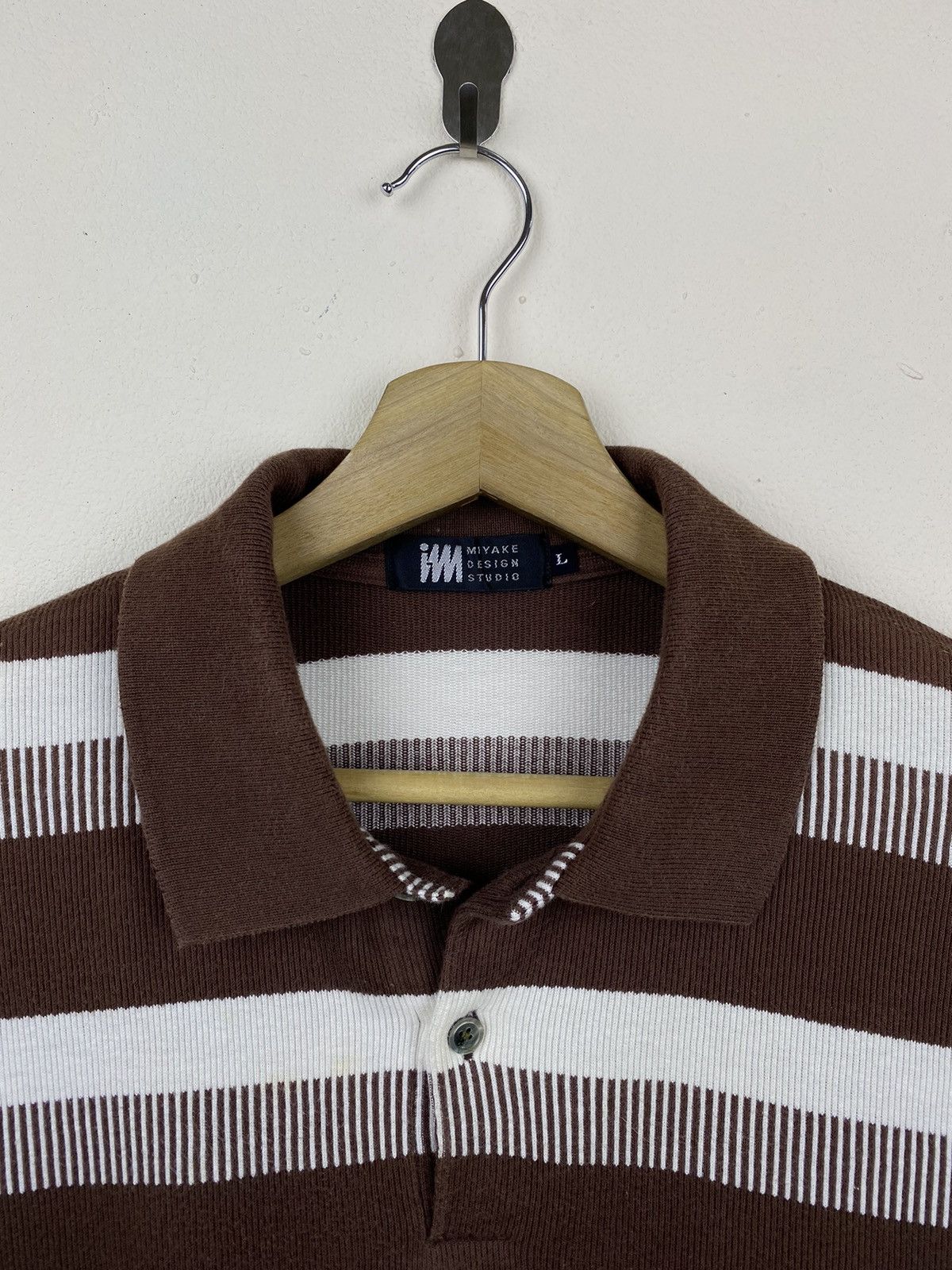 Issey Miyake × Vintage 🔥RARE🔥 Vintage Issey Miyake Stripes “Piano Design” Polos Size US M / EU 48-50 / 2 - 2 Thumbnail