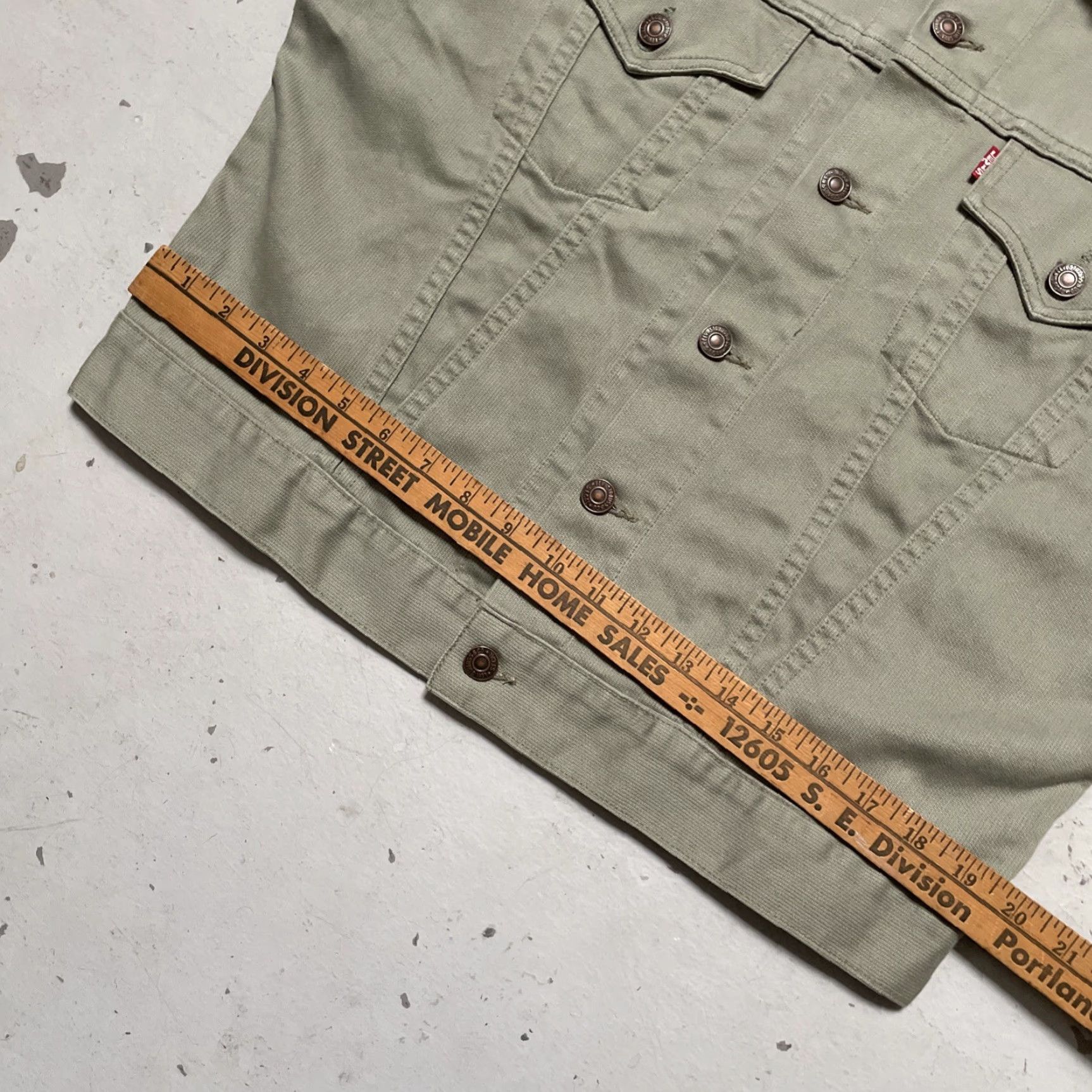 Levi's VINTAGE Levi's 941B Trucker Jacket M USA Pique Green 60s 90s LVC Workwear Ranch Western USA Mens/Womens Unisex Adults Jacket Size US M / EU 48-50 / 2 - 6 Thumbnail