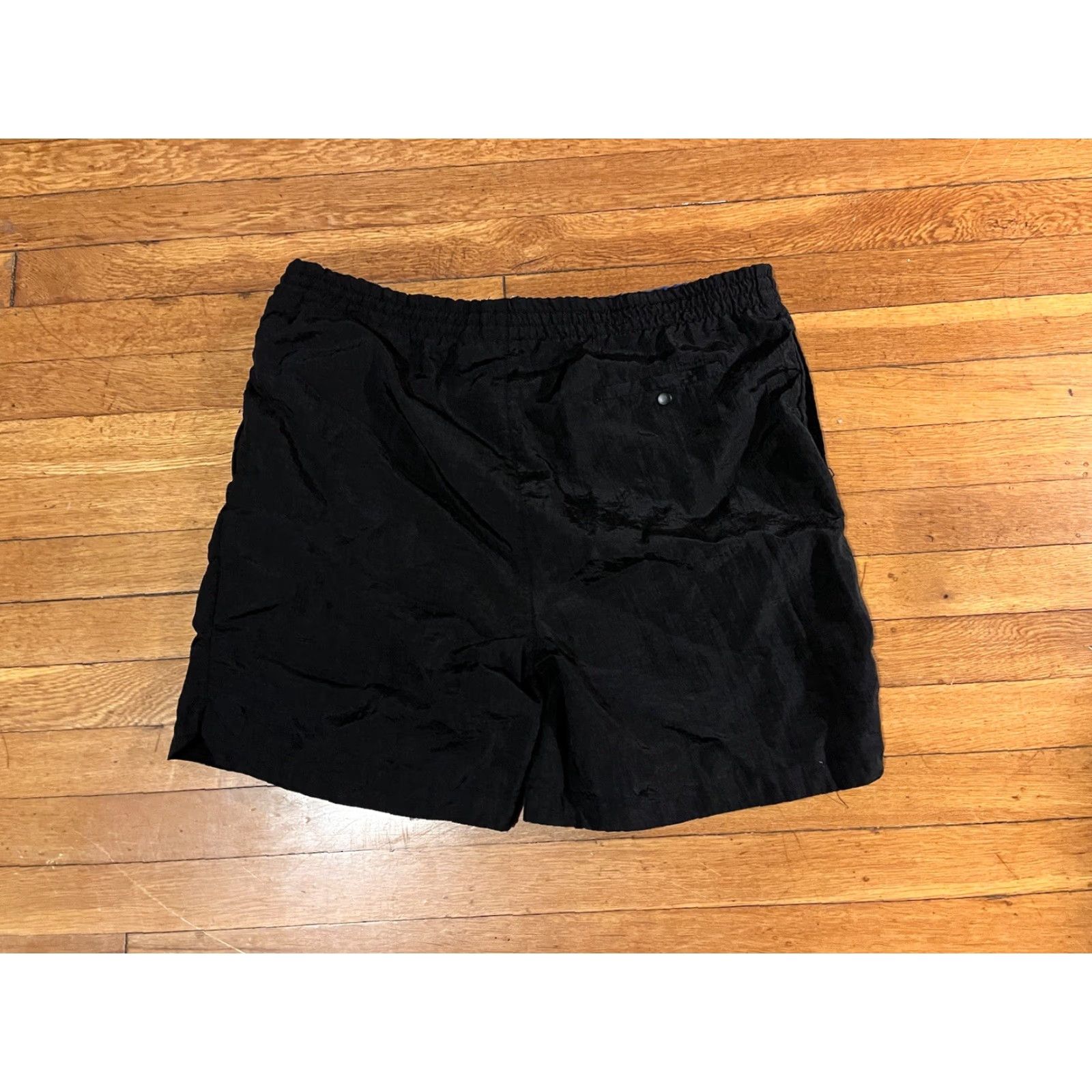 Vintage VINTAGE Robert Stock Multipurpose Shorts Men’s M Black 90s Athletic Sports Activewear Casual Pockets Drawstring Elastic Waist 36 in Waist Size US 31 - 7 Thumbnail
