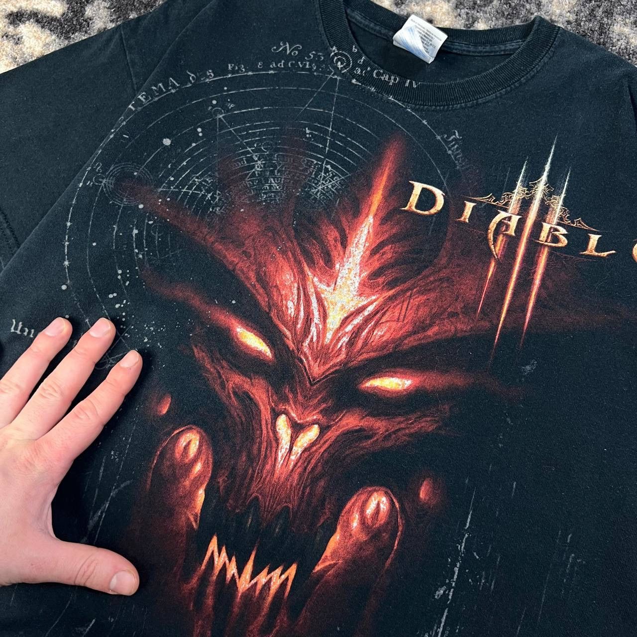Vintage Diablo 2 Vintage Y2K Allover Print T-Shirt Streetwear 1TS84 Size US M / EU 48-50 / 2 - 3 Thumbnail