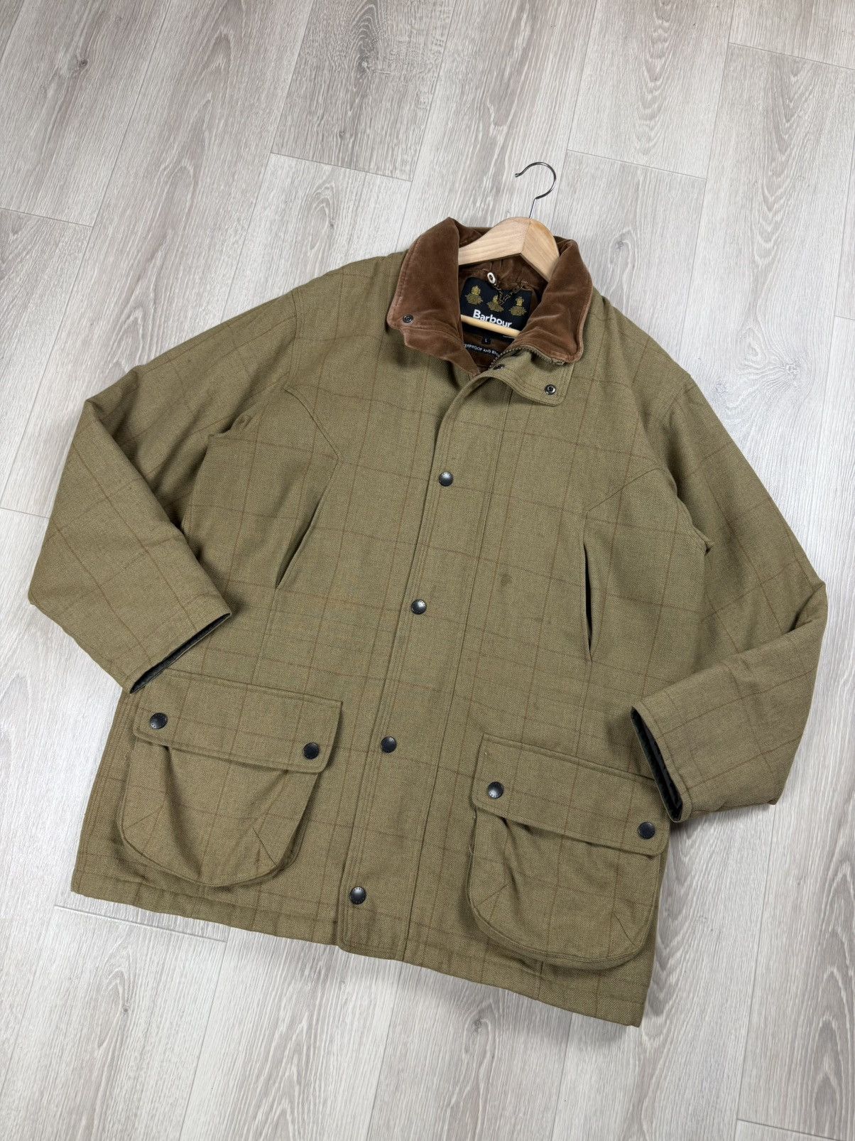 Barbour Barbour Washable Berwick Tweed Jacket Men's Large Green Size US L / EU 52-54 / 3 - 3 Thumbnail