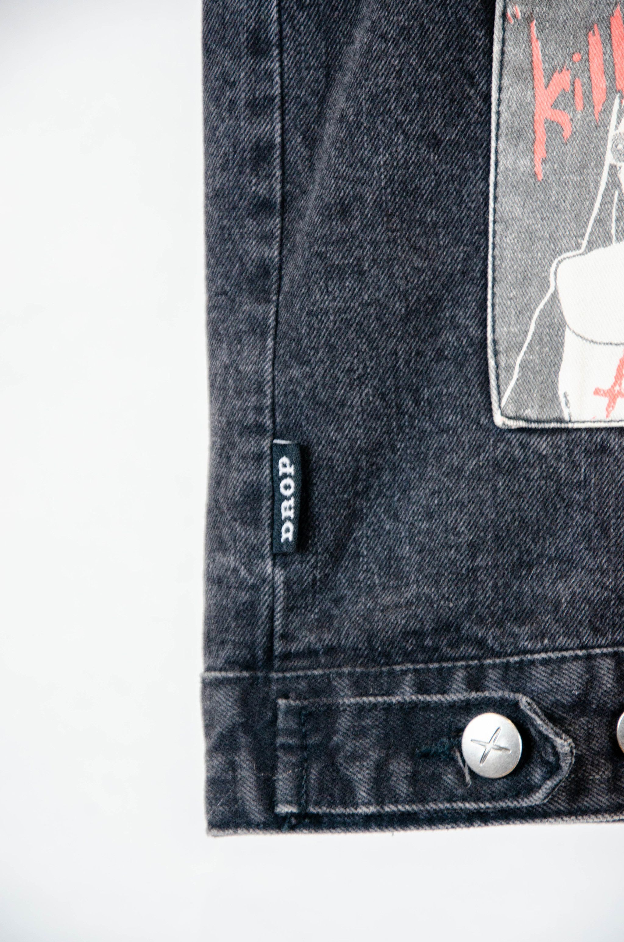 Drop Dead Clothing Drop Dead Punk Denim Vest – Size M Size M / US 6-8 / IT 42-44 - 9 Thumbnail