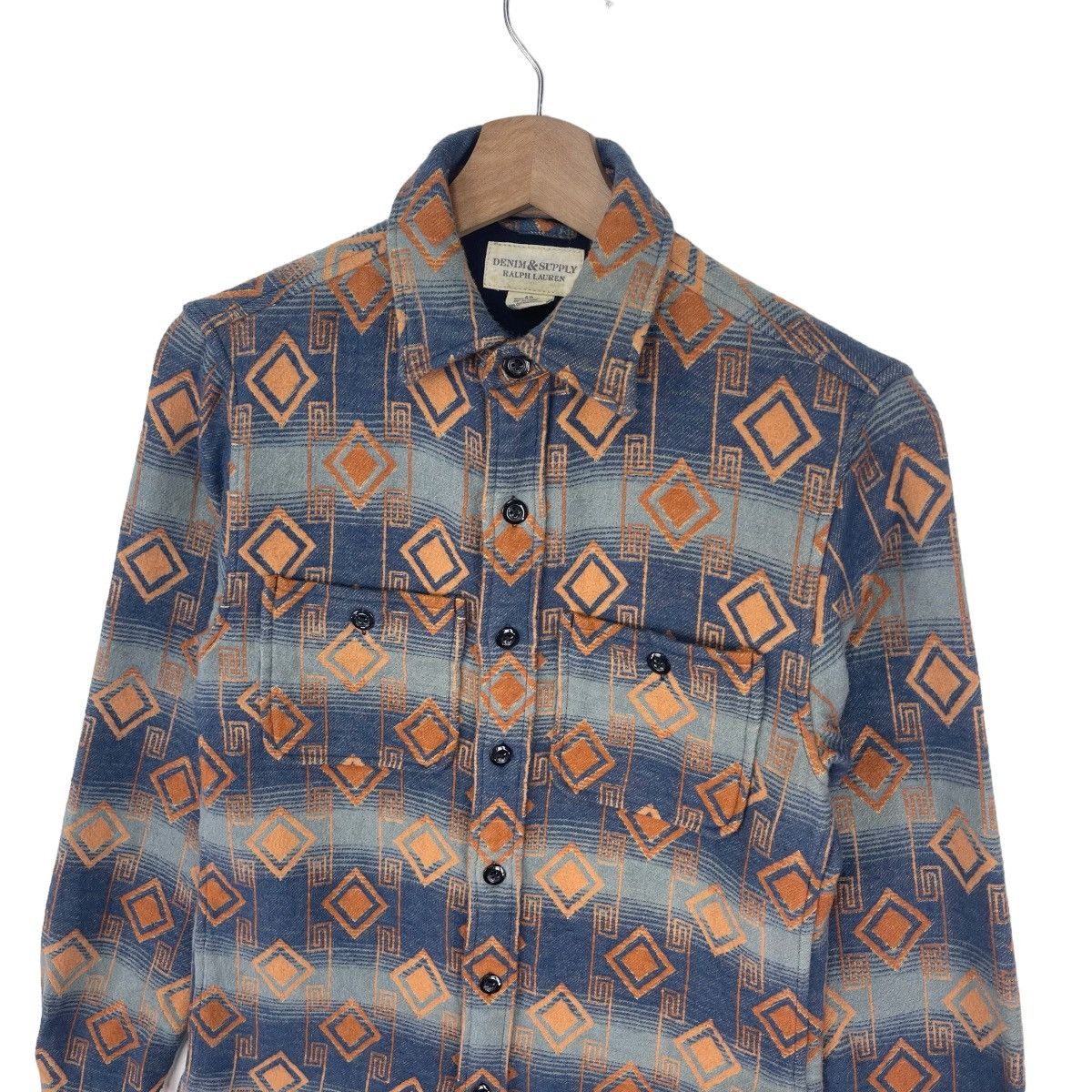 Denim & Supply Ralph Lauren × Native × Ralph Lauren Ralph Lauren Geometric Cotton Workshirt Size US S / EU 44-46 / 1 - 5 Thumbnail