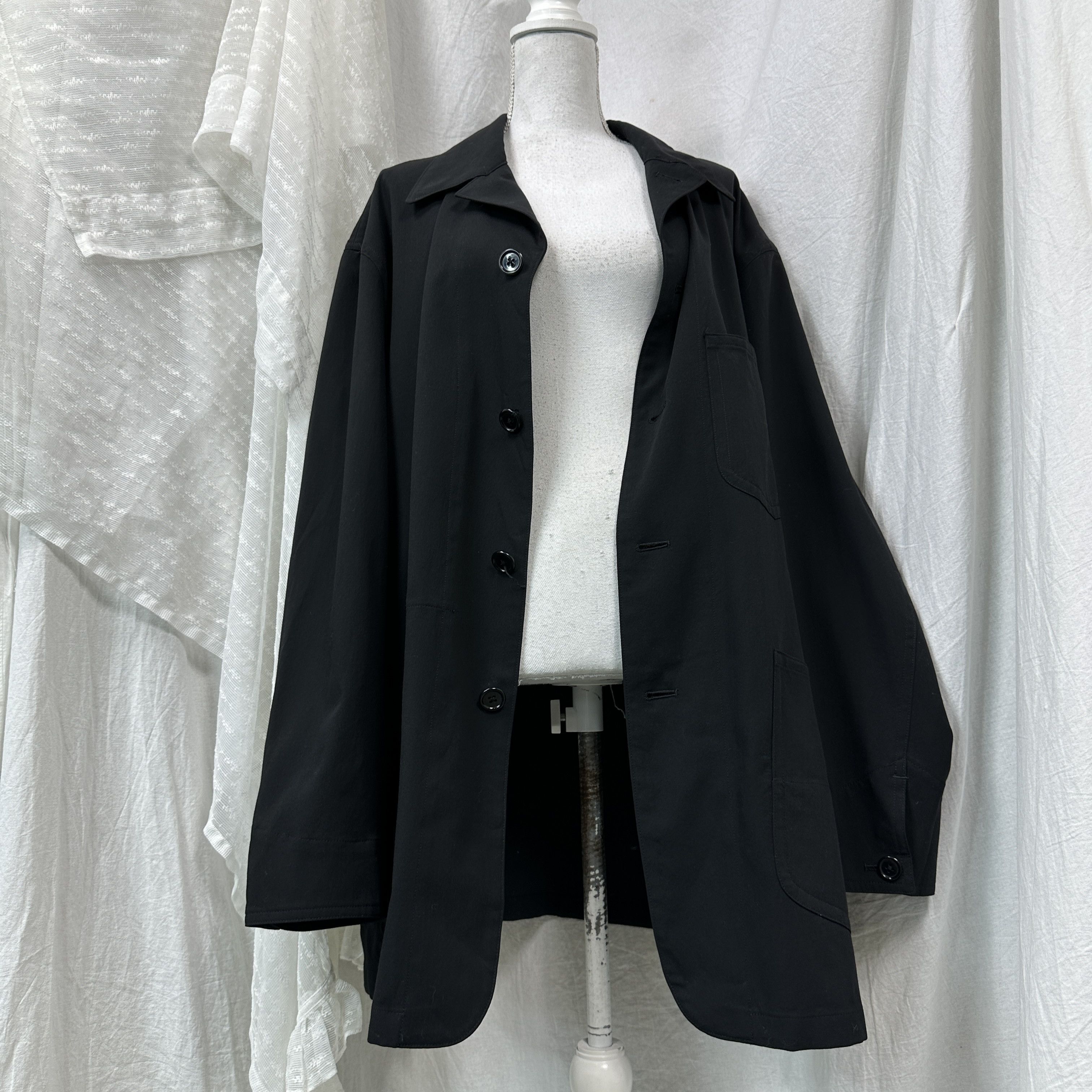 Yohji Yamamoto Vintage Avant-Garde Woolen Y’s Yohji Yamamoto Japanese Coat Size M / US 6-8 / IT 42-44 - 3 Thumbnail