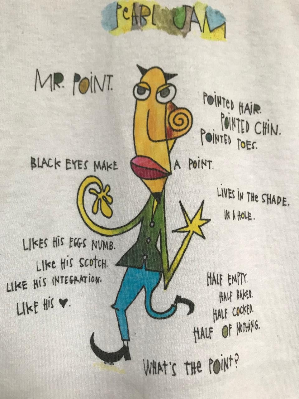 Band Tees Pearl Jam Mr Point Vitalogy Tour Band T Shirt Size US L / EU 52-54 / 3 - 3 Thumbnail