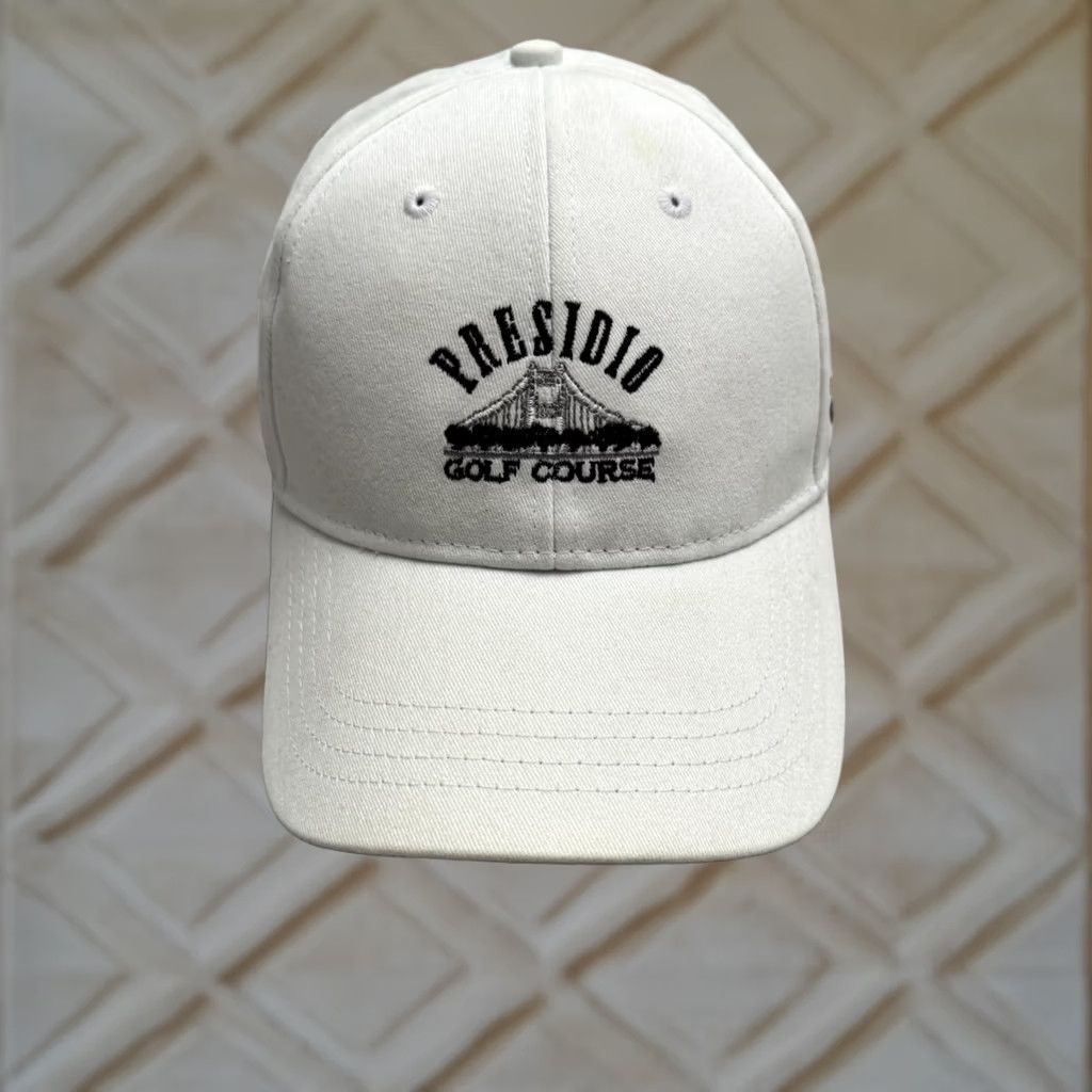 TaylorMade TaylorMade Presidio Hat Mens OSFA White Cotton Canvas Strapback Cap NWT Size ONE SIZE - 1 Thumbnail