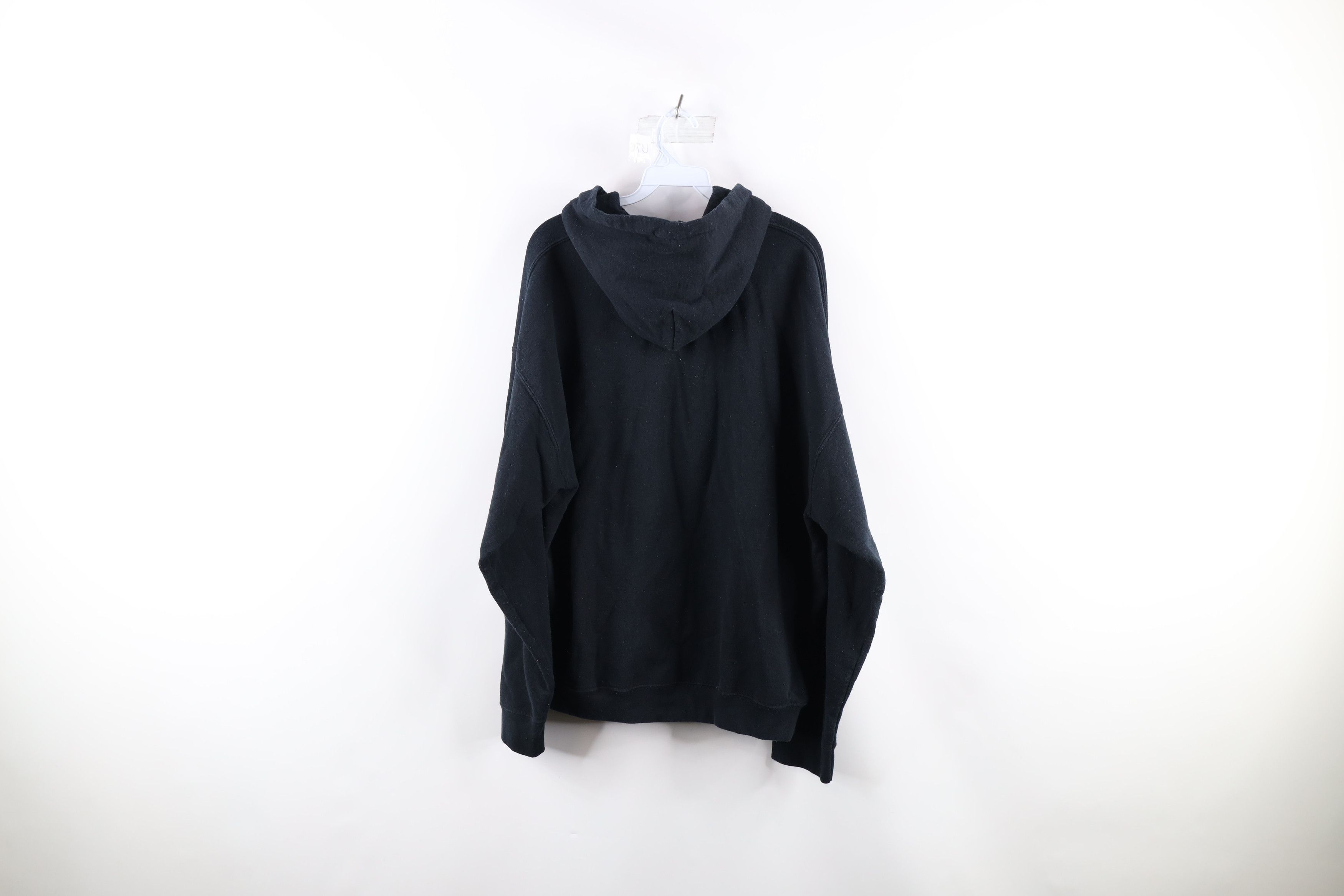 Vintage Vintage 90s Streetwear Distressed Hoodie Sweatshirt Black Size US XXL / EU 58 / 5 - 9 Thumbnail
