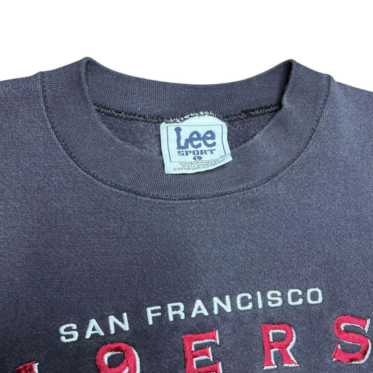NFL 90s NFL San Francisco 49ers Lee Sport Embroidered Sweatshirt Size US L / EU 52-54 / 3 - 2 Thumbnail