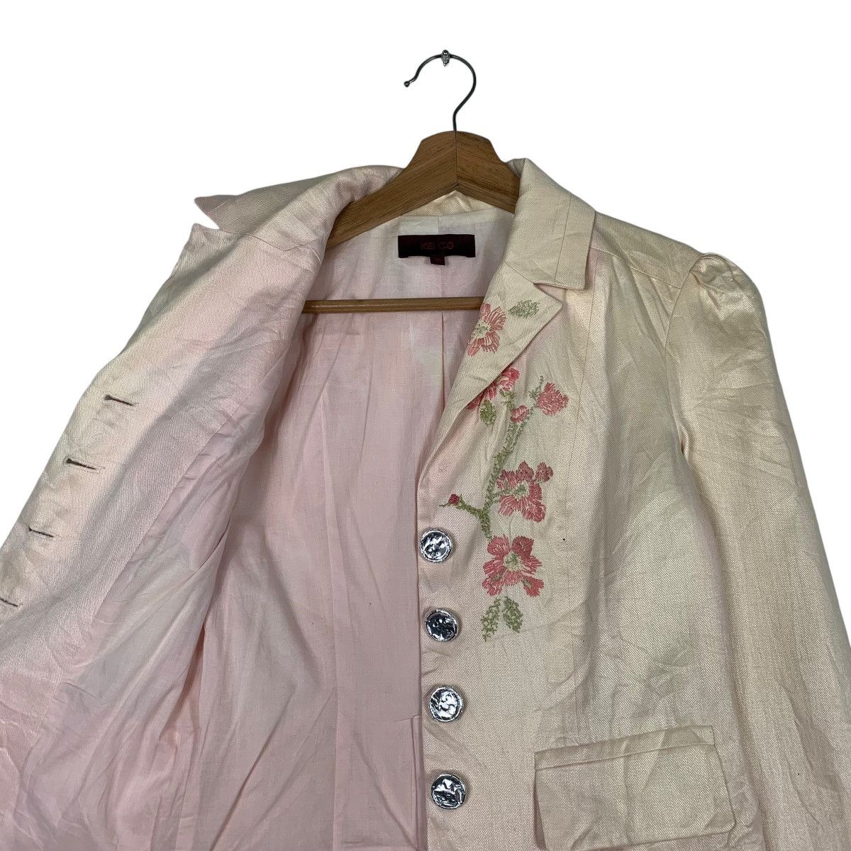 Kenzo Kenzo Flower Design Crop Jacket Size XS / US 0-2 / IT 36-38 - 10 Thumbnail