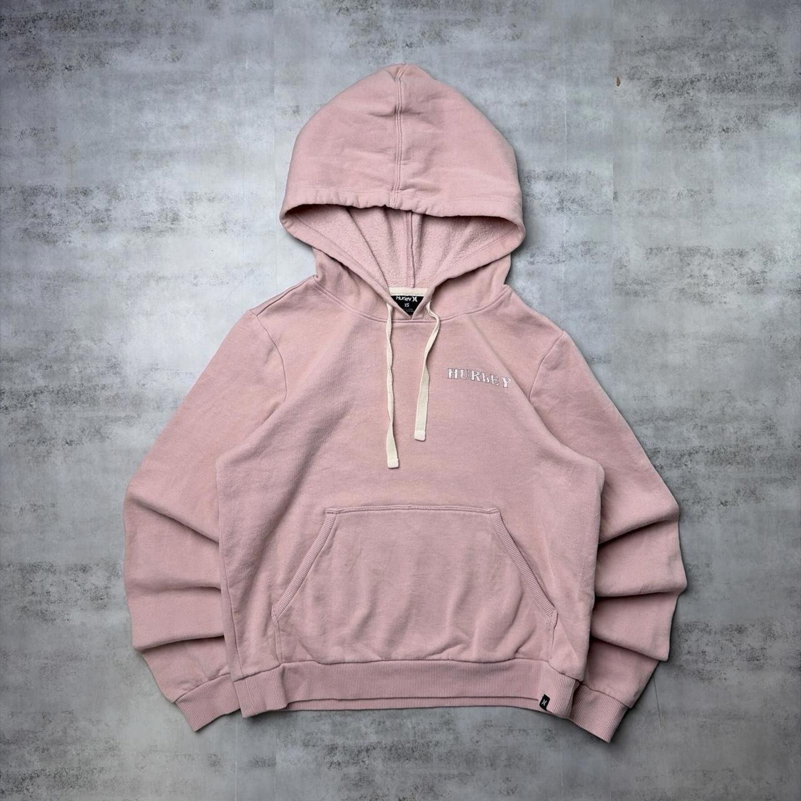 Hurley Y2K Pink Hurley Grunge Surfwear Boxy Hoodie Size XS / US 0-2 / IT 36-38 - 1 Thumbnail