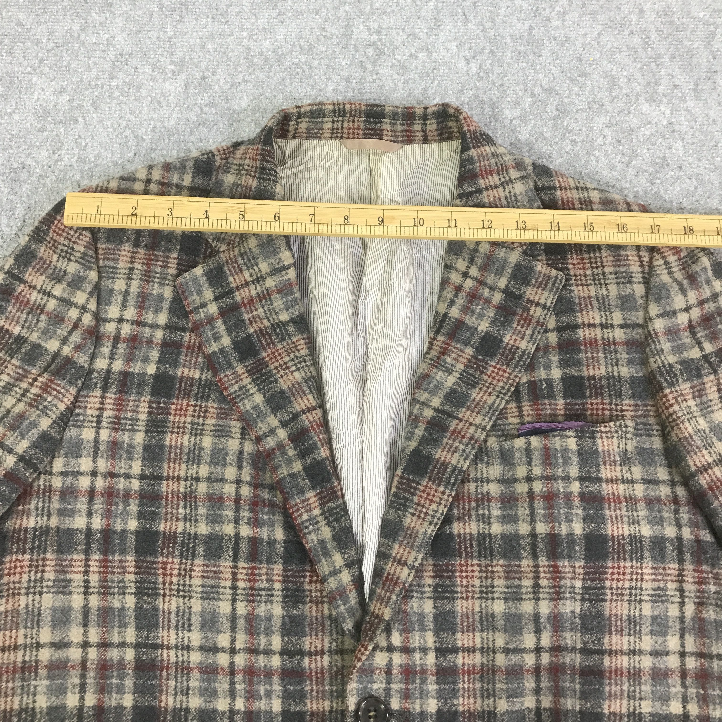 Ermenegildo Zegna ERMENEGILDO ZEGNA TARTAN BLAZER COAT JACKET K138B10 Size US L / EU 52-54 / 3 - 5 Thumbnail