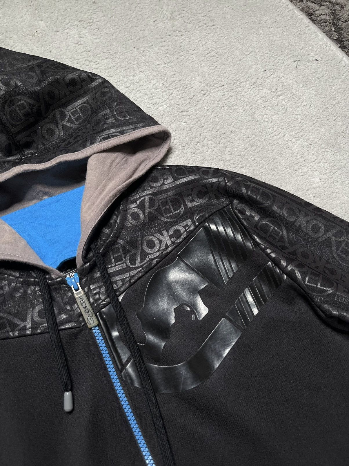 Ecko Unltd. Vintage Black Hoodie Sweatshirt ZIP Up Ecko Print Hip hop Size US S / EU 44-46 / 1 - 3 Thumbnail