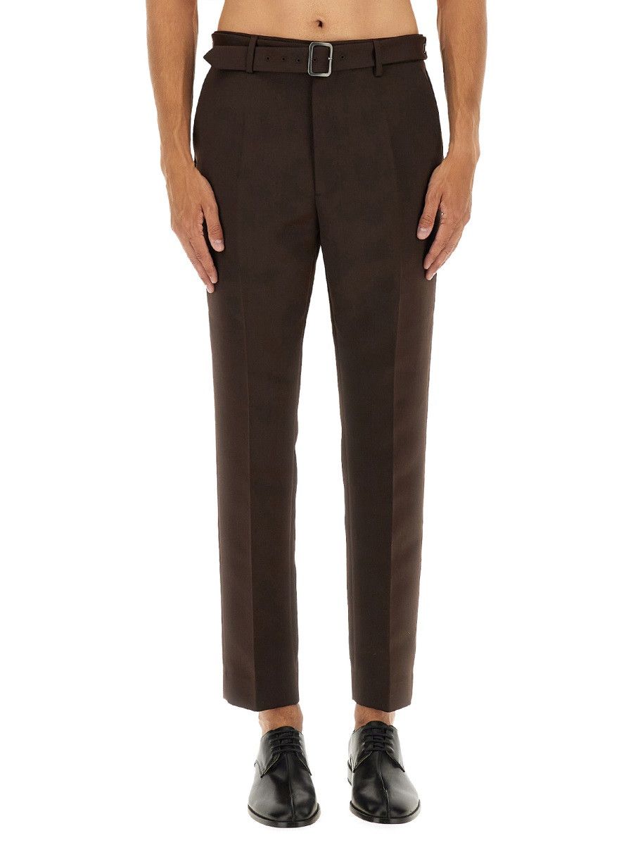 MM6 MM6 BELTED PANTS - BROWN (IT 52) Size US 36 / EU 52 - 1 Thumbnail