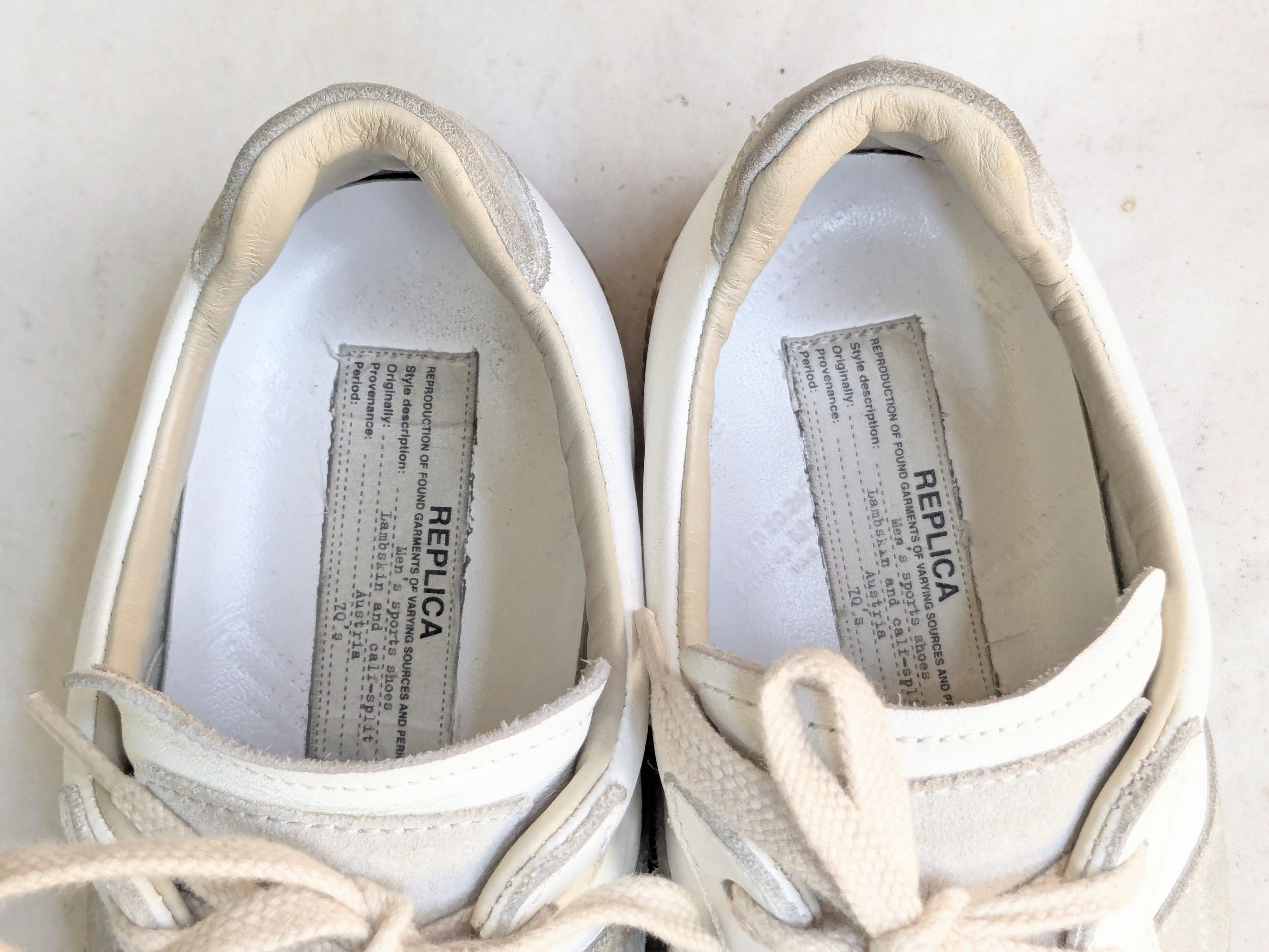 Maison Margiela Maison Margiela GAT Replicas 9 42 White Gray Painted Size US 9 / EU 42 - 7 Thumbnail